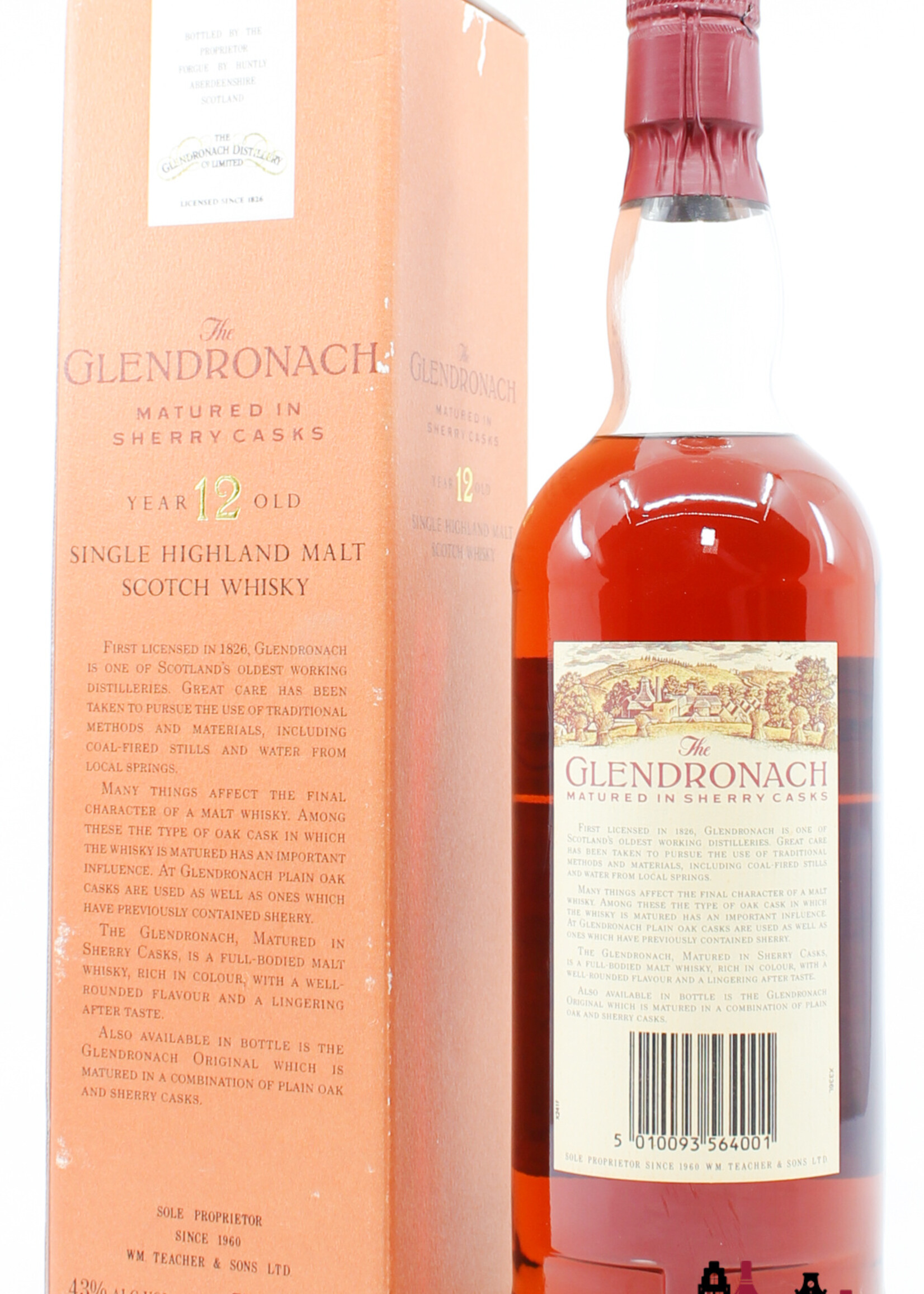 Glendronach Glendronach 12 Years Old - Sherry Casks - 80s bottling 43%