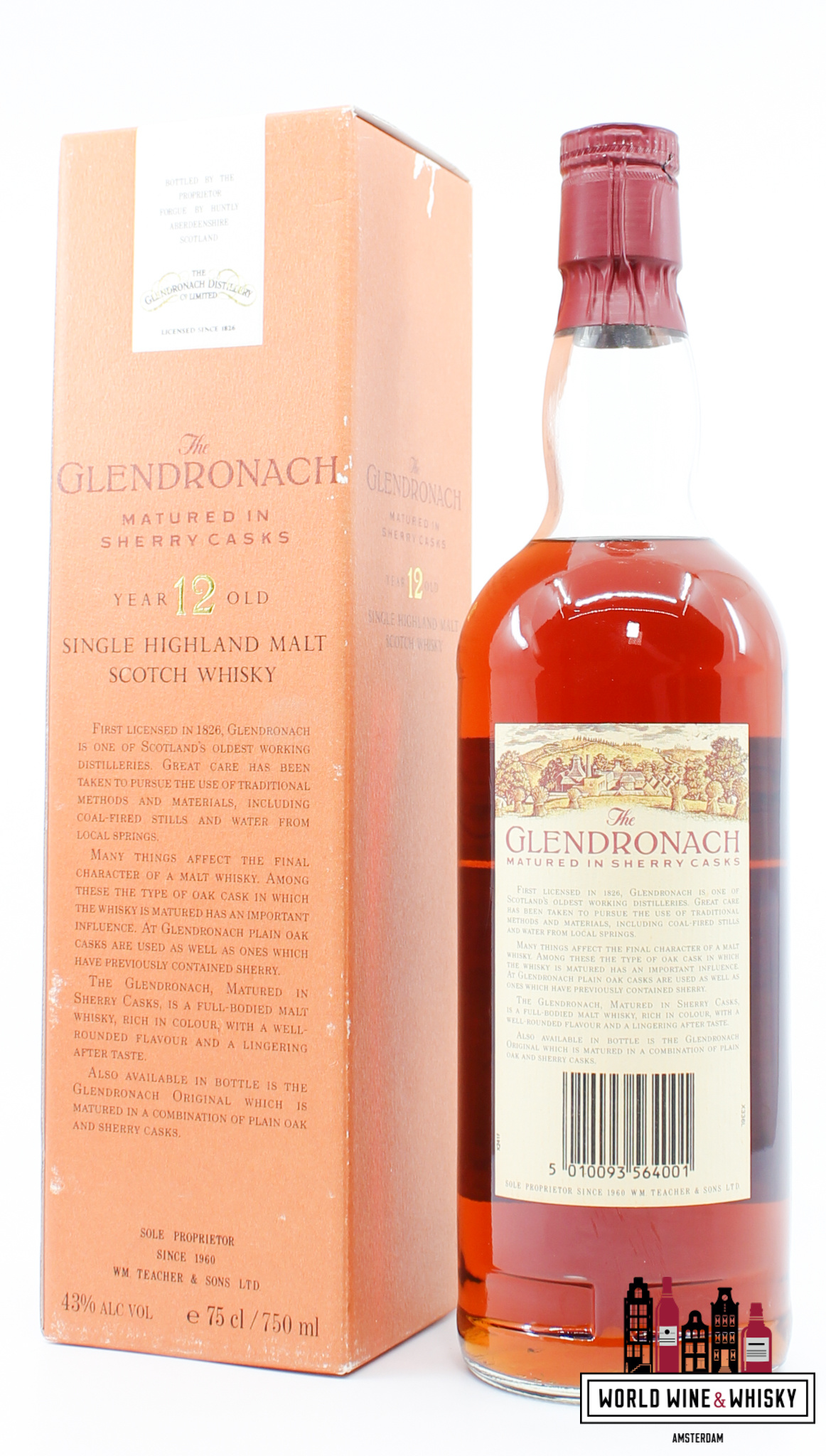 Glendronach Glendronach 12 Years Old - Sherry Casks - 80s bottling 43%