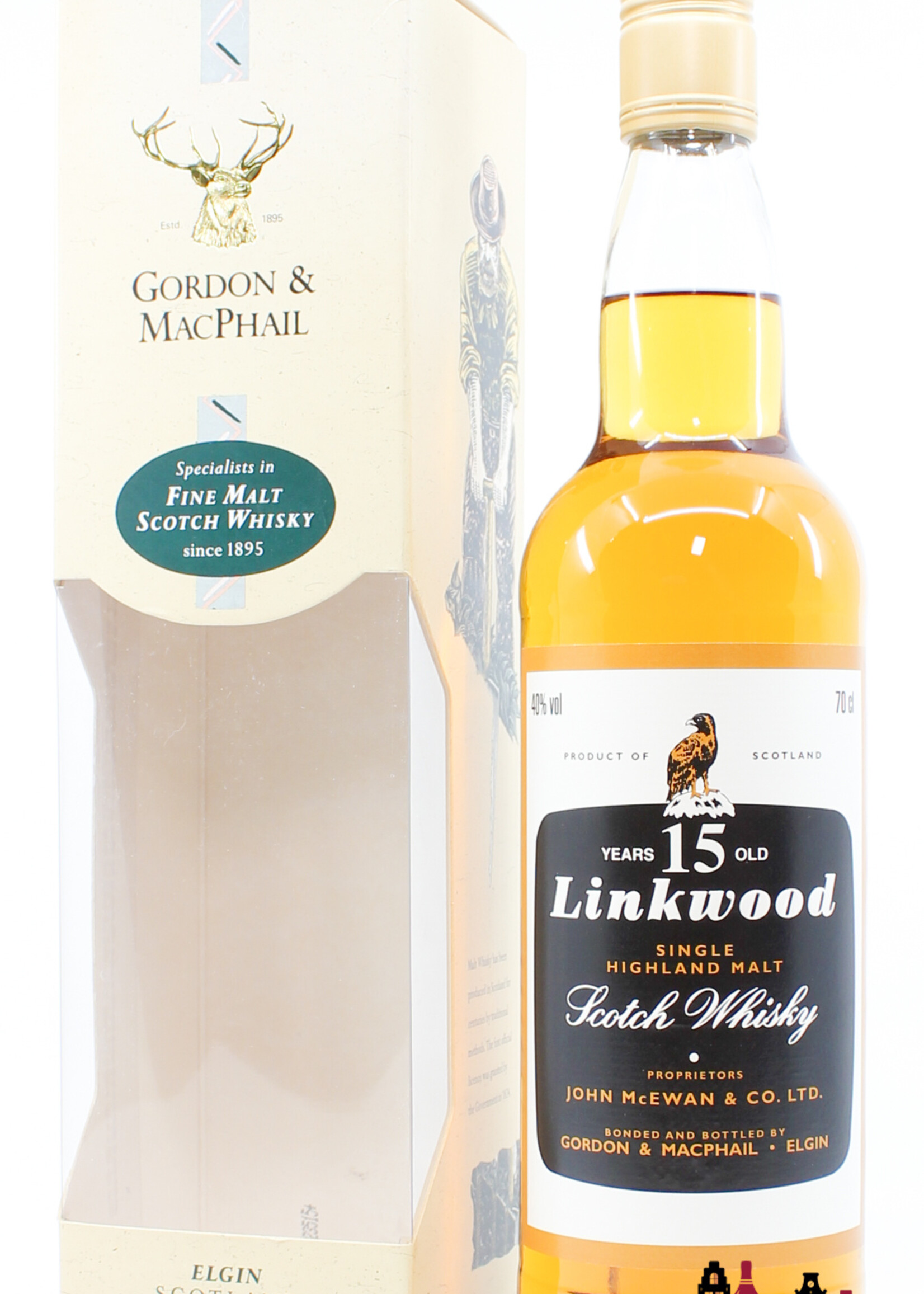 Linkwood Linkwood 15 Years Old - Licensed Bottling - Gordon & MacPhail 40% (old bottling)