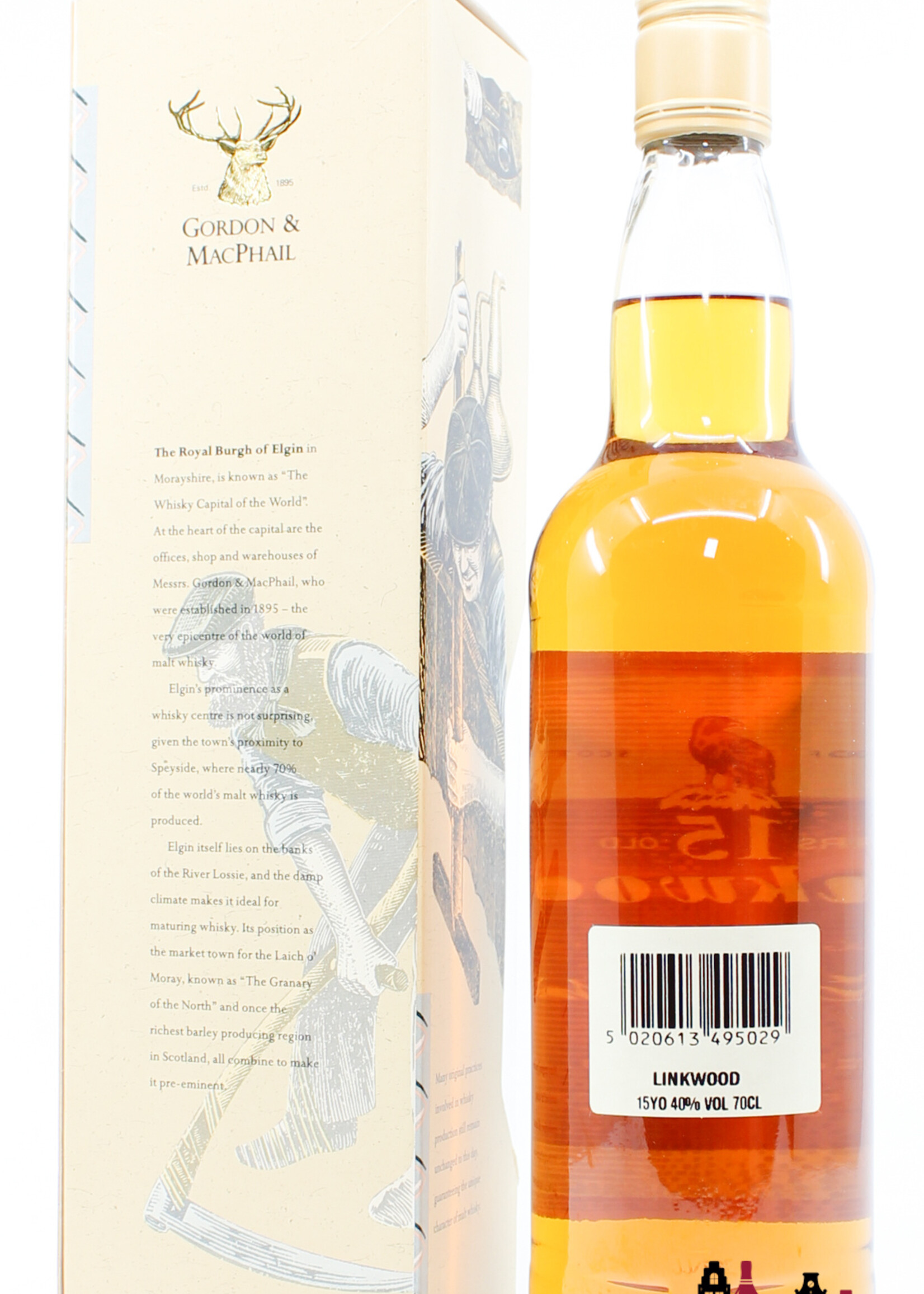 Linkwood Linkwood 15 Years Old - Licensed Bottling - Gordon & MacPhail 40% (old bottling)