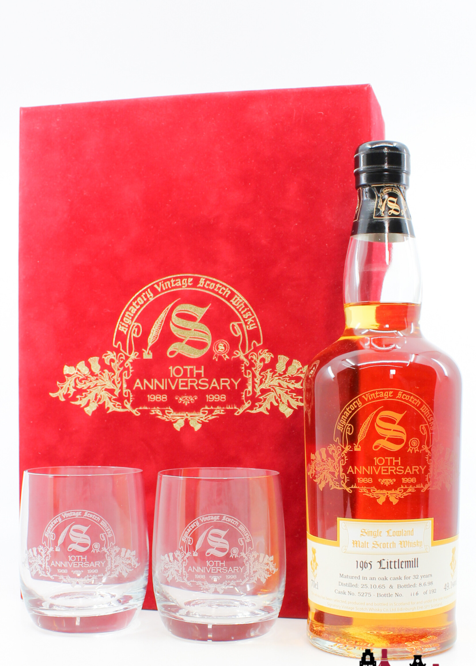 Littlemill Littlemill 32 Years Old 1965 1998 - 10th Anniversary - Signatory Vintage - Cask 5275 49.1% (1 of 192)