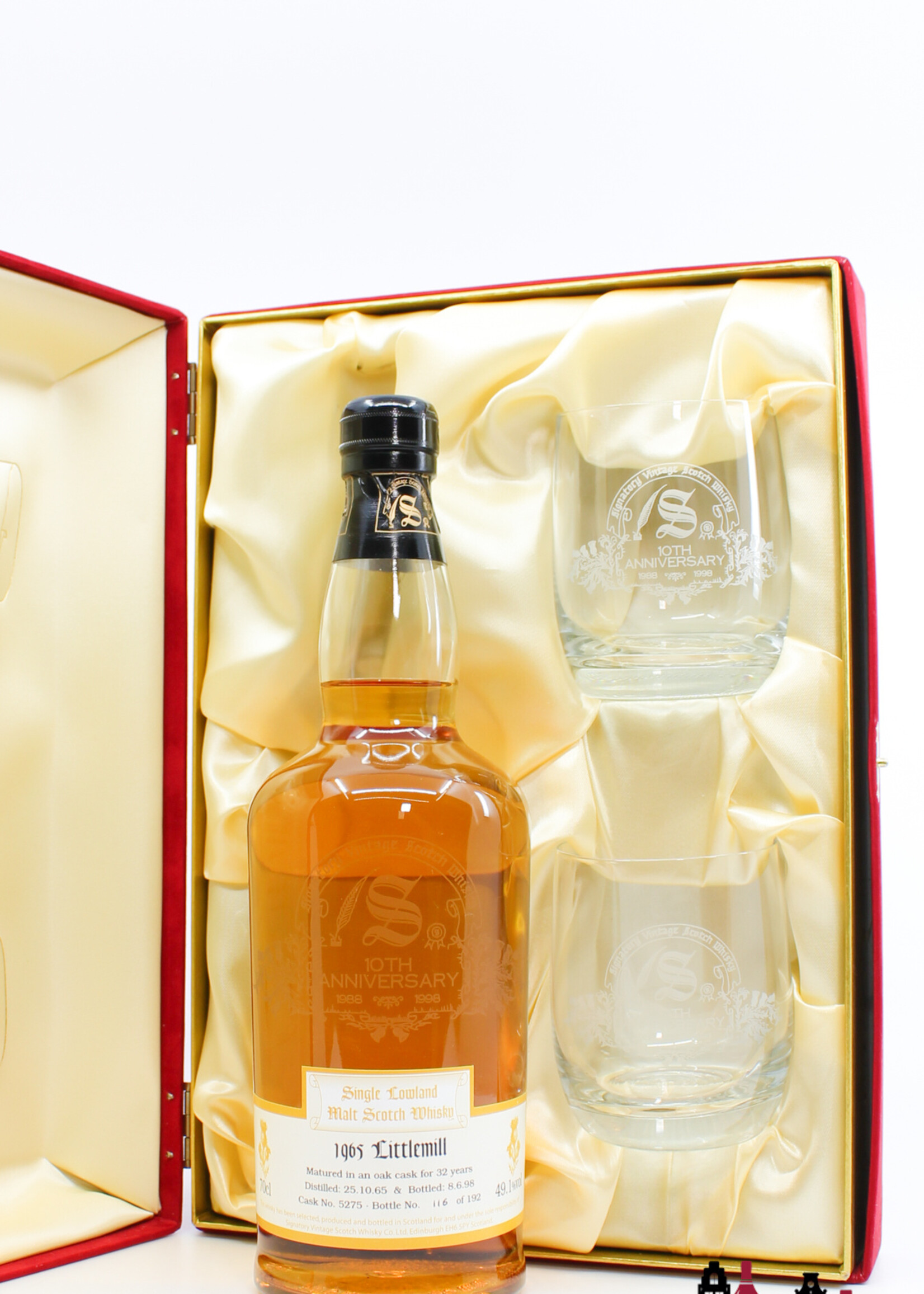 Littlemill Littlemill 32 Years Old 1965 1998 - 10th Anniversary - Signatory Vintage - Cask 5275 49.1% (1 of 192)