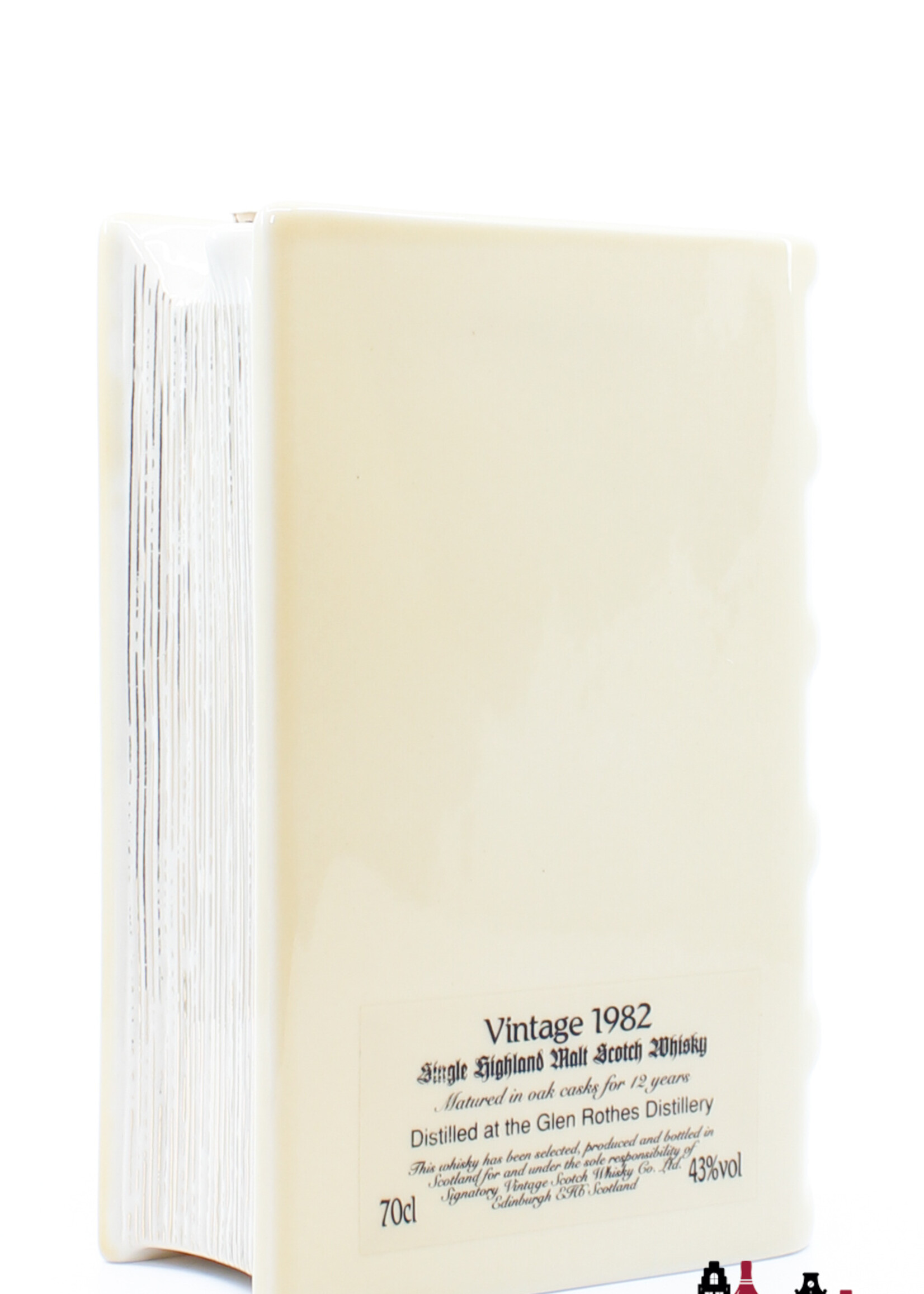 Glenrothes Glenrothes 12 Years Old 1982 - Ceramic Book - Signatory Vintage 43%