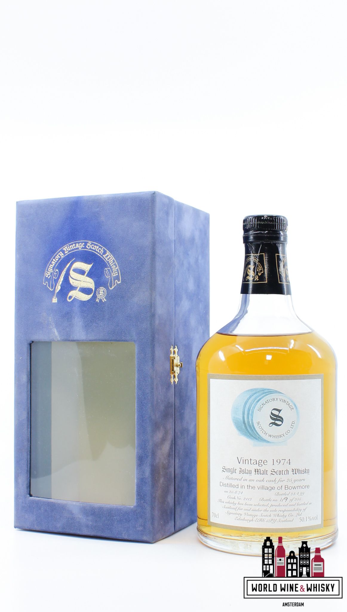 Bowmore Bowmore 25 Years Old 1974 1999 - Vintage Collection - Signatory Vintage - Cask 2112 50.1% (1 of 205)