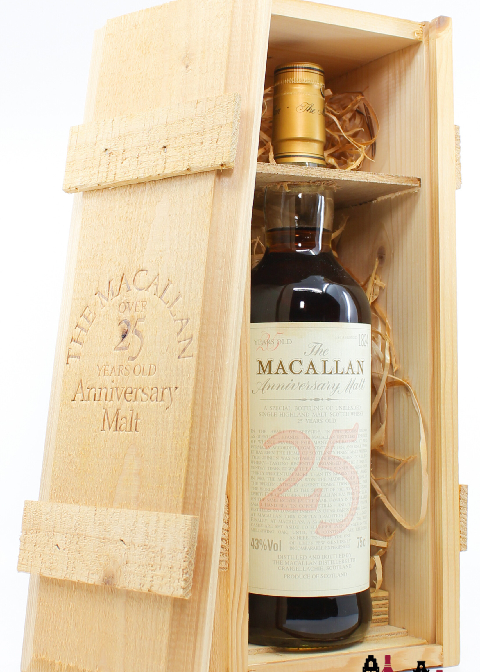 The Macallan Macallan 25 Years Old - The Anniversary Malt - Maxxium Malaysia 43% 750ml (in OWC)
