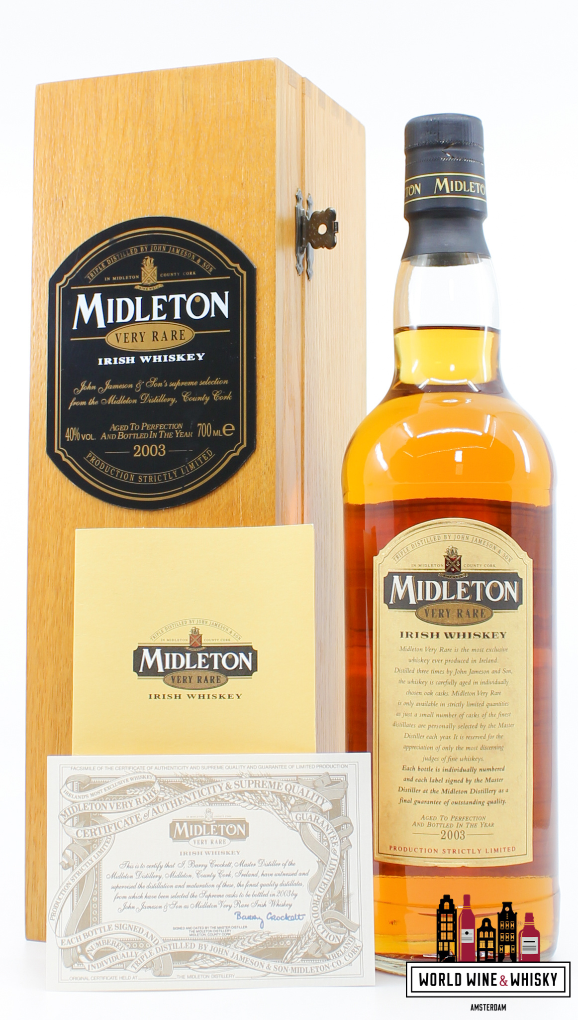 Midleton Very Rare 2003 - Irish Whiskey 40% (in wooden case)