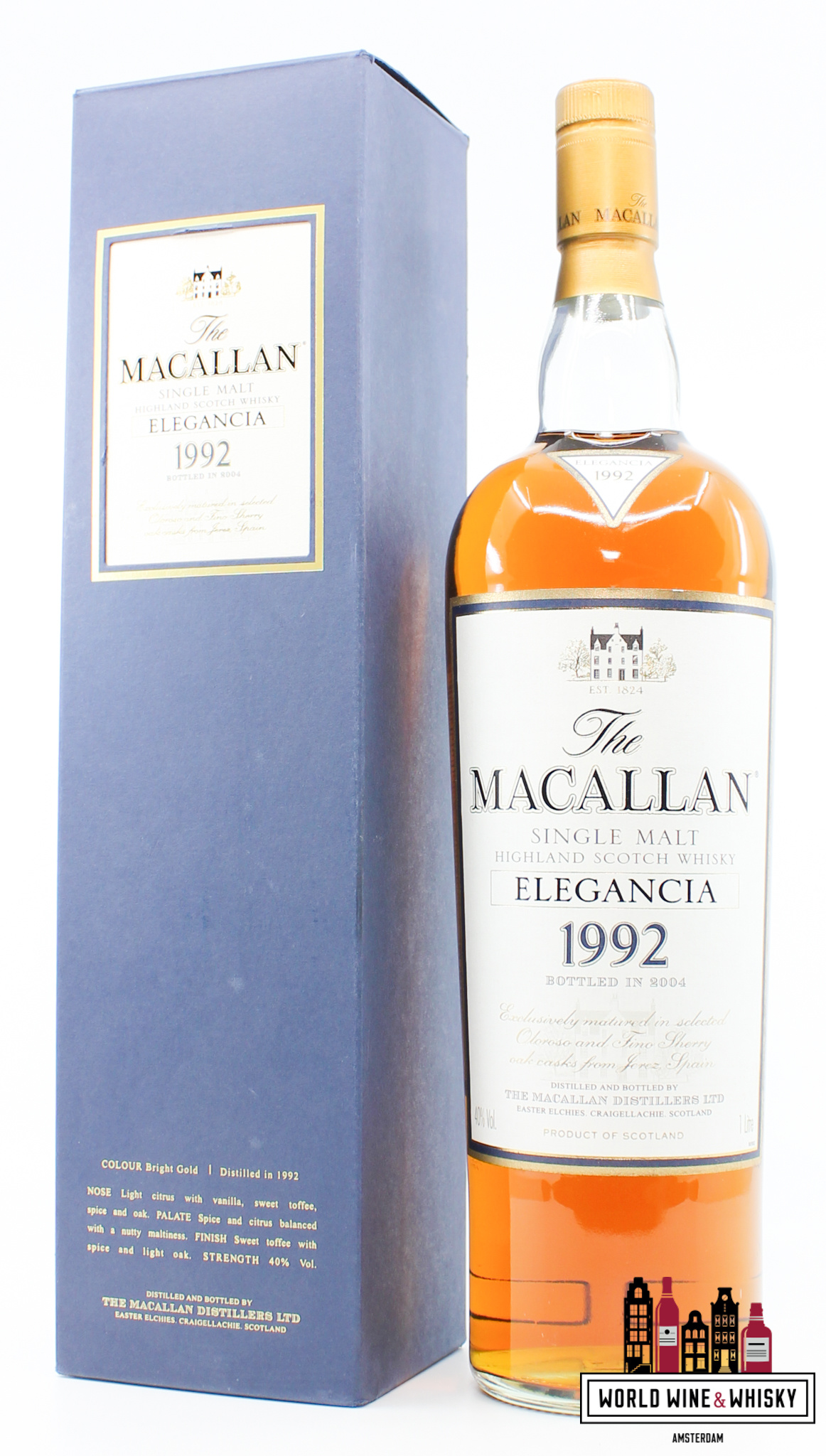 Macallan 12 Years Old 1992 2004 - Elegancia 40% 1 Liter Macallan 12 Years Old 1992 2004 - Elegancia 40% 1 Liter