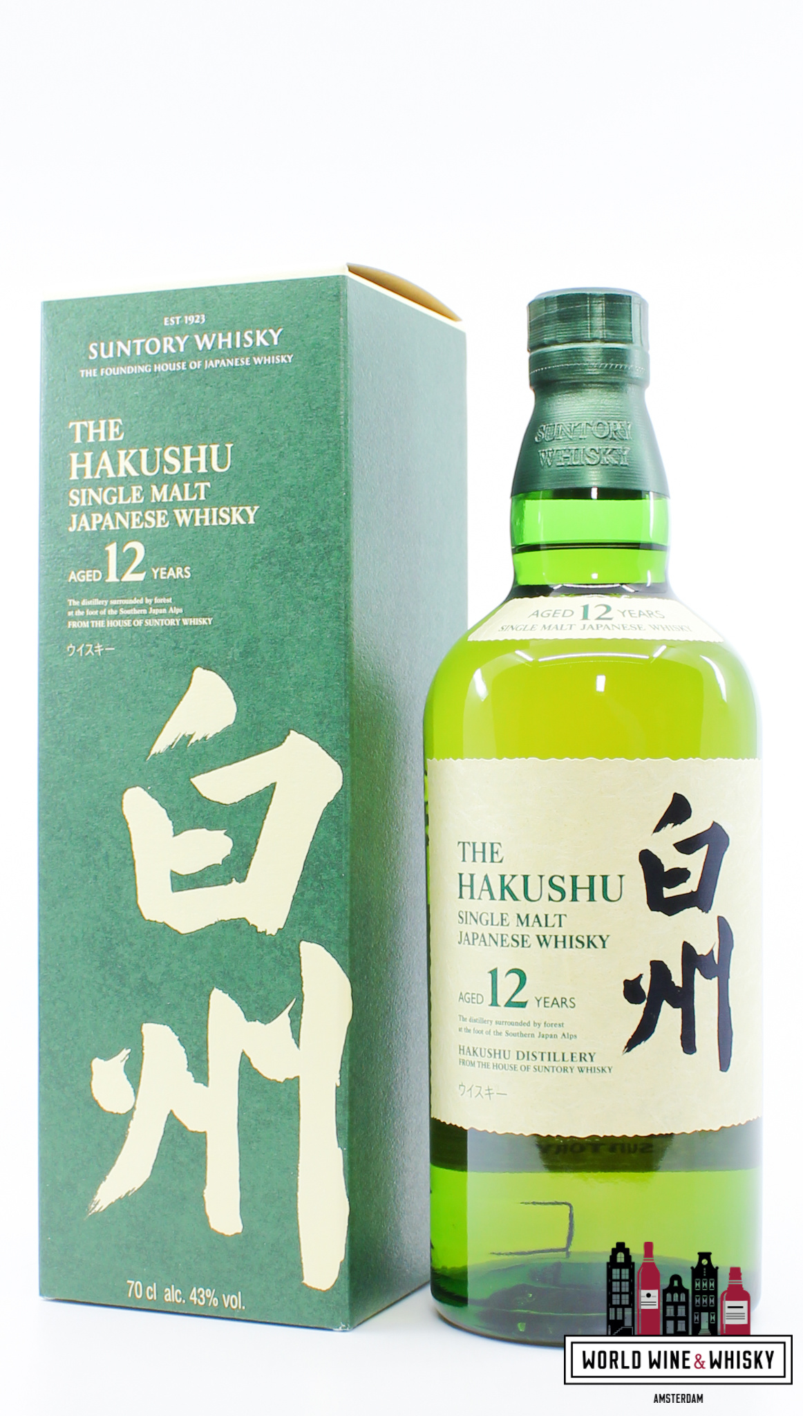 Hakushu Hakushu 12 Years Old - Single Malt Japanese Whisky - Suntory 43%