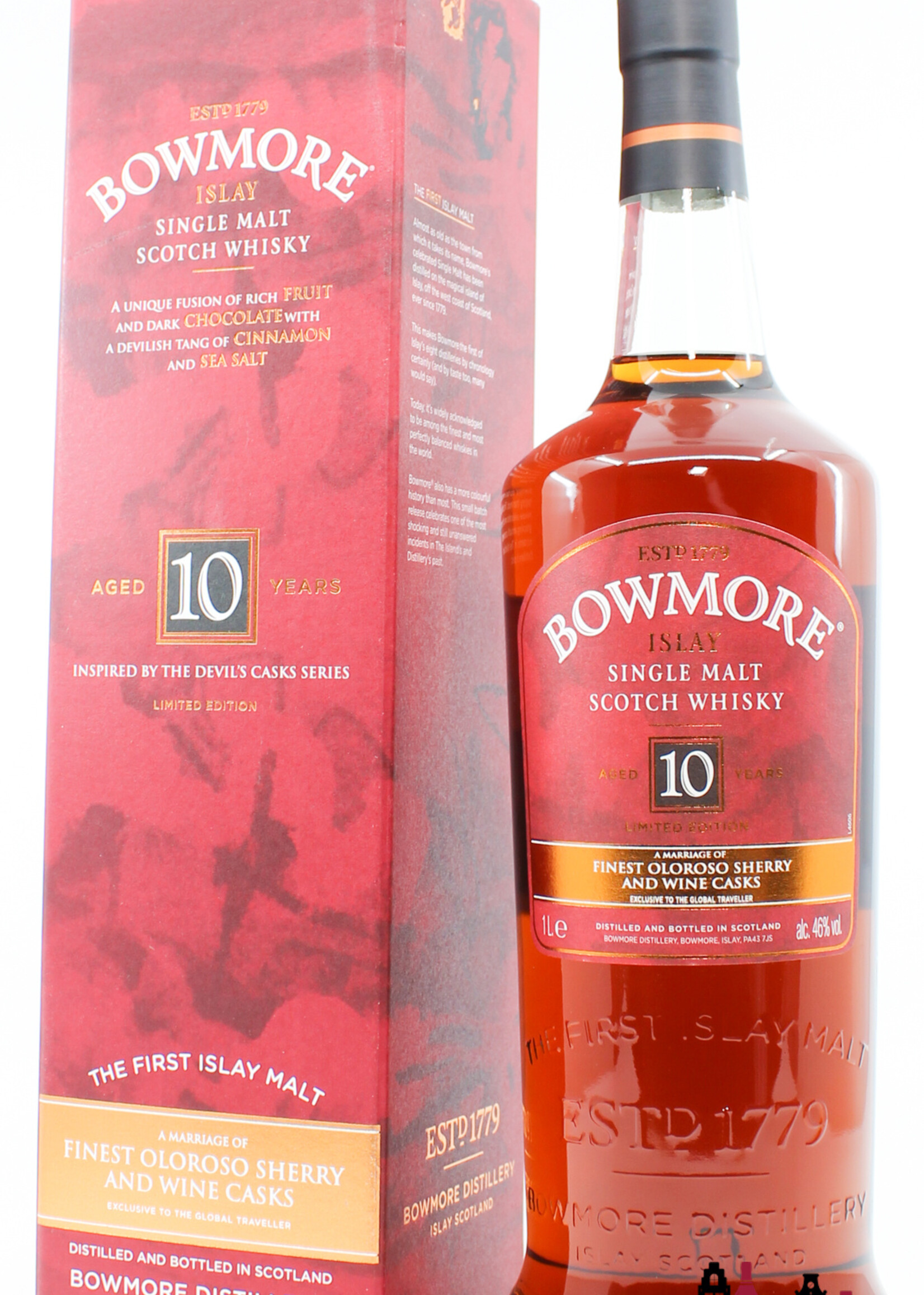 Bowmore Bowmore 10 Years Old 2016 - Inspired by the Devil’s Casks Series - Travel Retail Exclusive 46%