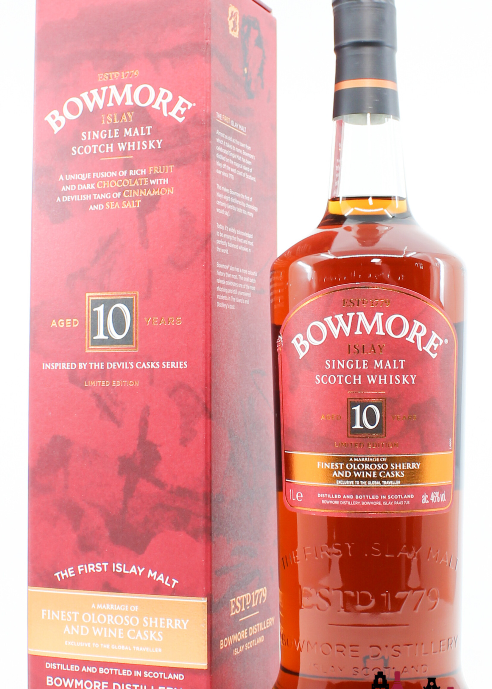 Bowmore Bowmore 10 Years Old 2016 - Inspired by the Devil’s Casks Series - Travel Retail Exclusive 46%