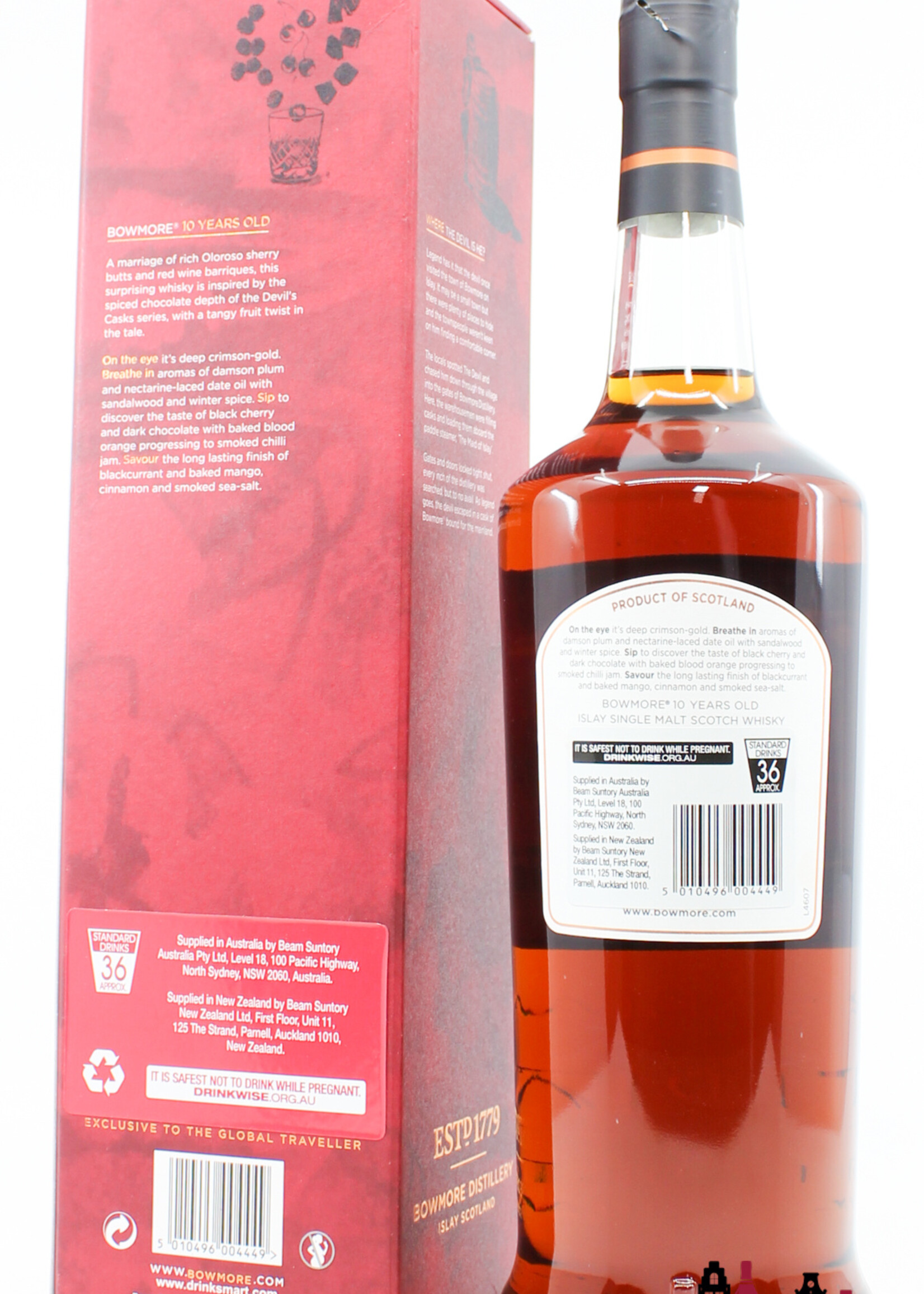 Bowmore Bowmore 10 Years Old 2016 - Inspired by the Devil’s Casks Series - Travel Retail Exclusive 46%
