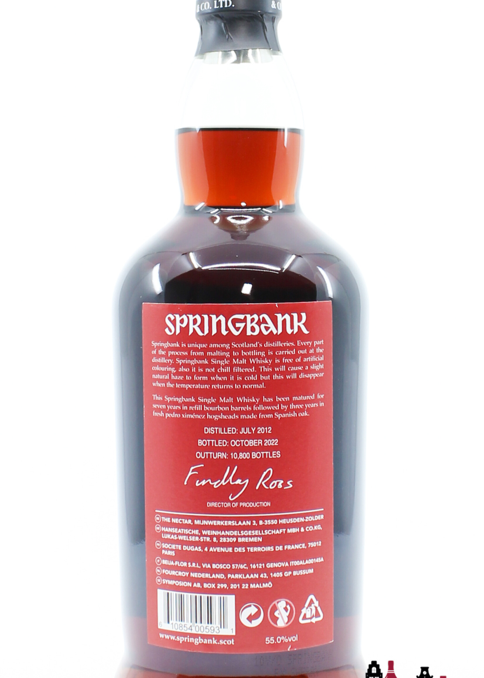 Springbank Springbank 10 Years Old 2012 2022 - Pedro Ximenez Cask Matured 55% (1 of 10800)