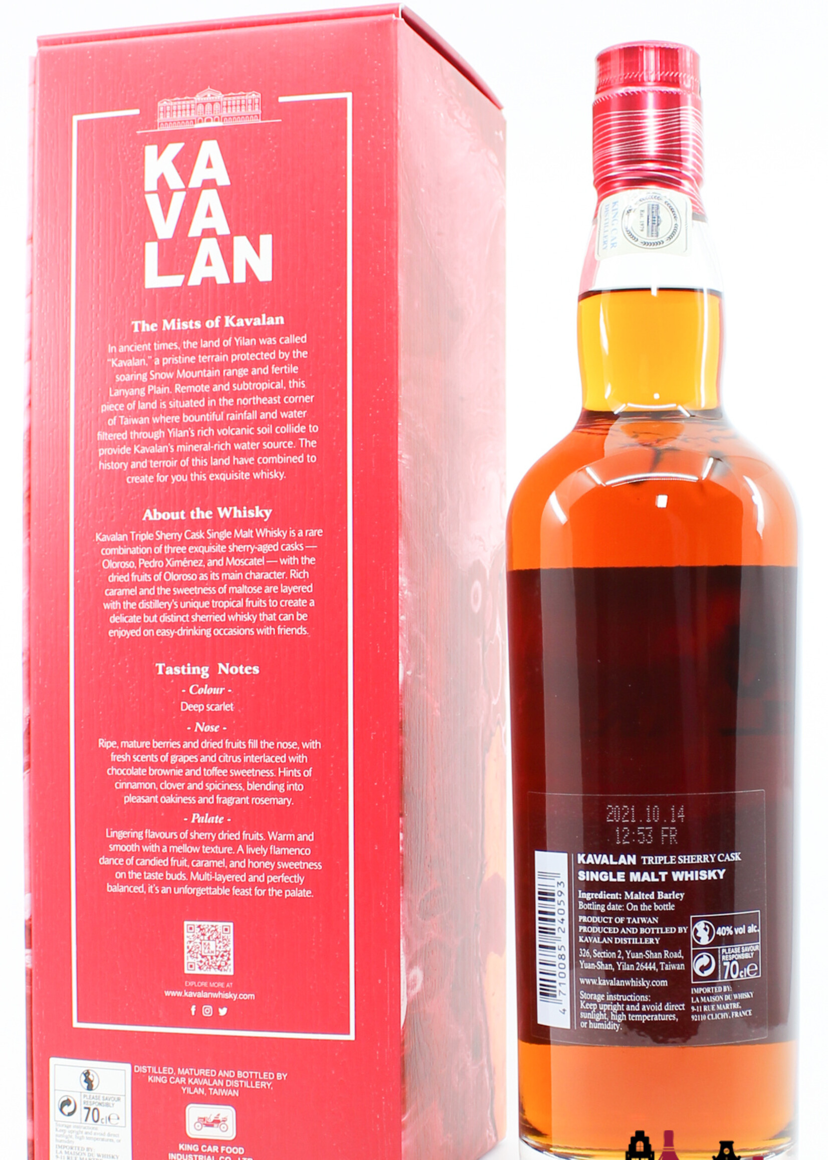 Kavalan Kavalan 2021 - Triple Sherry Cask 40%