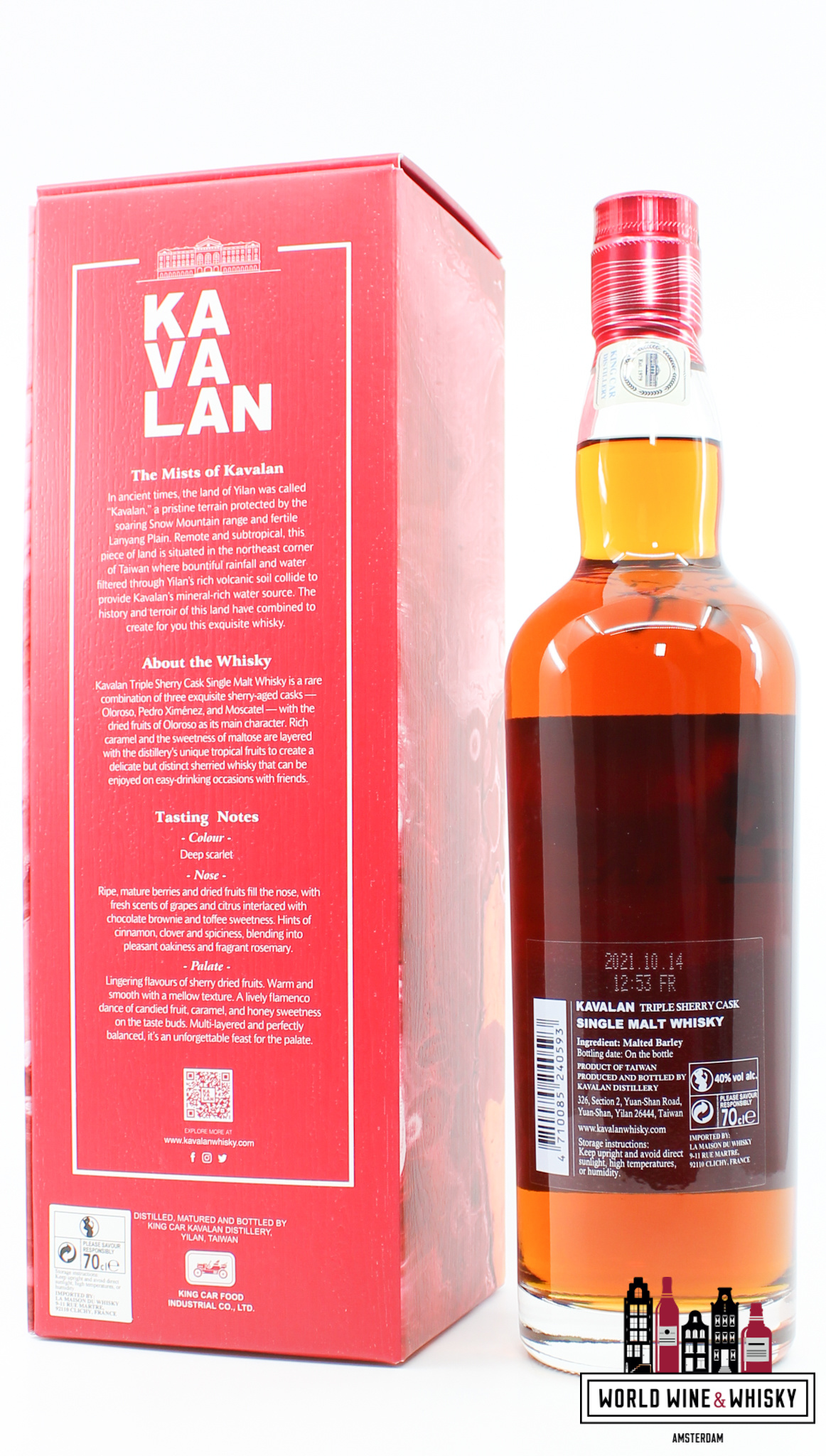 Kavalan 2021 Triple Sherry Cask 40 At World Wine And Whisky World Wine And Whisky