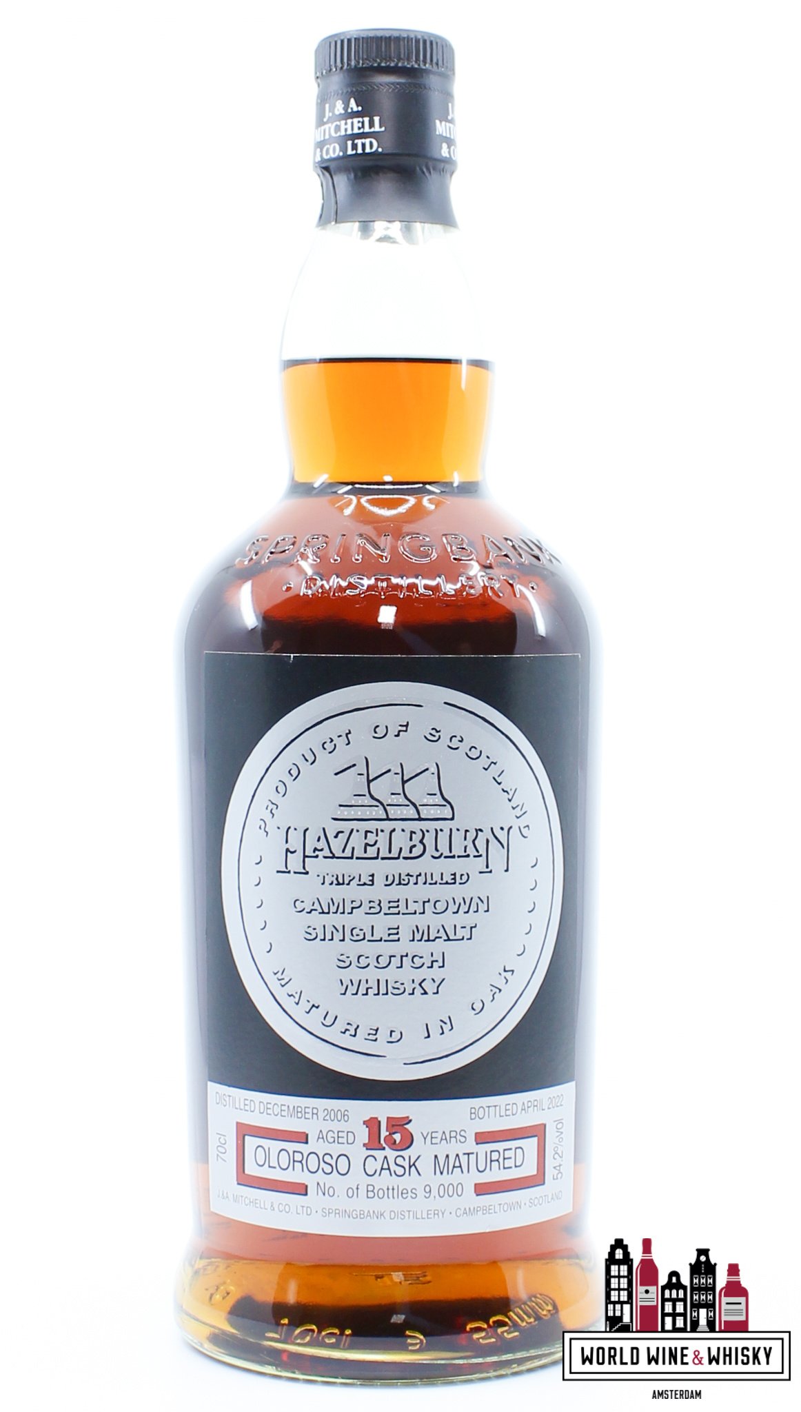 Hazelburn 15 Years Old 2006 2022 - Oloroso Cask Matured (Springbank) 54.2%  (1 of 9000)