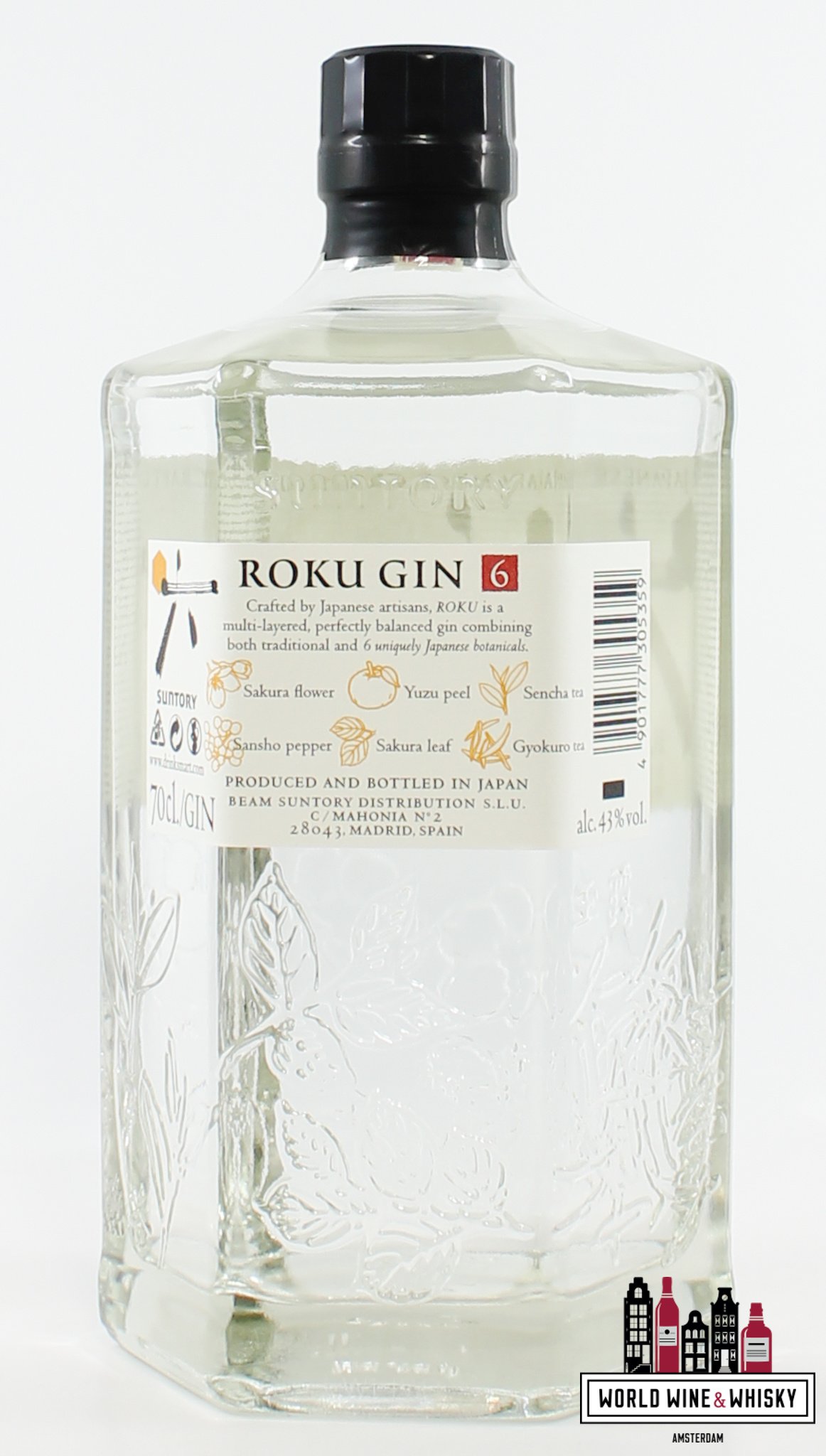 Roku Gin - The Japanese Craft Gin (Suntory) 43% at World Wine & Whisky -  World Wine & Whisky