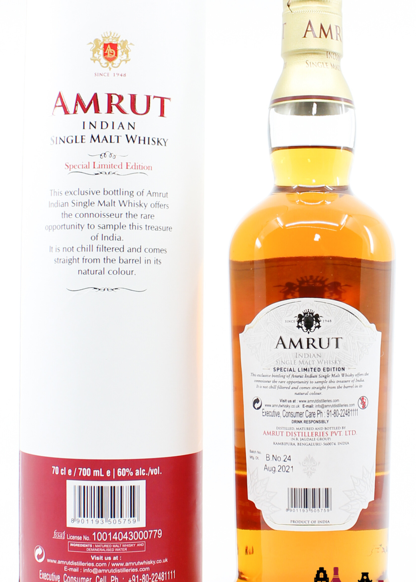 Amrut Amrut 2014 2021 - Ex-Caroni - Special Limited Edition for The Netherlands - Cask 5146 60% (1 of 150)