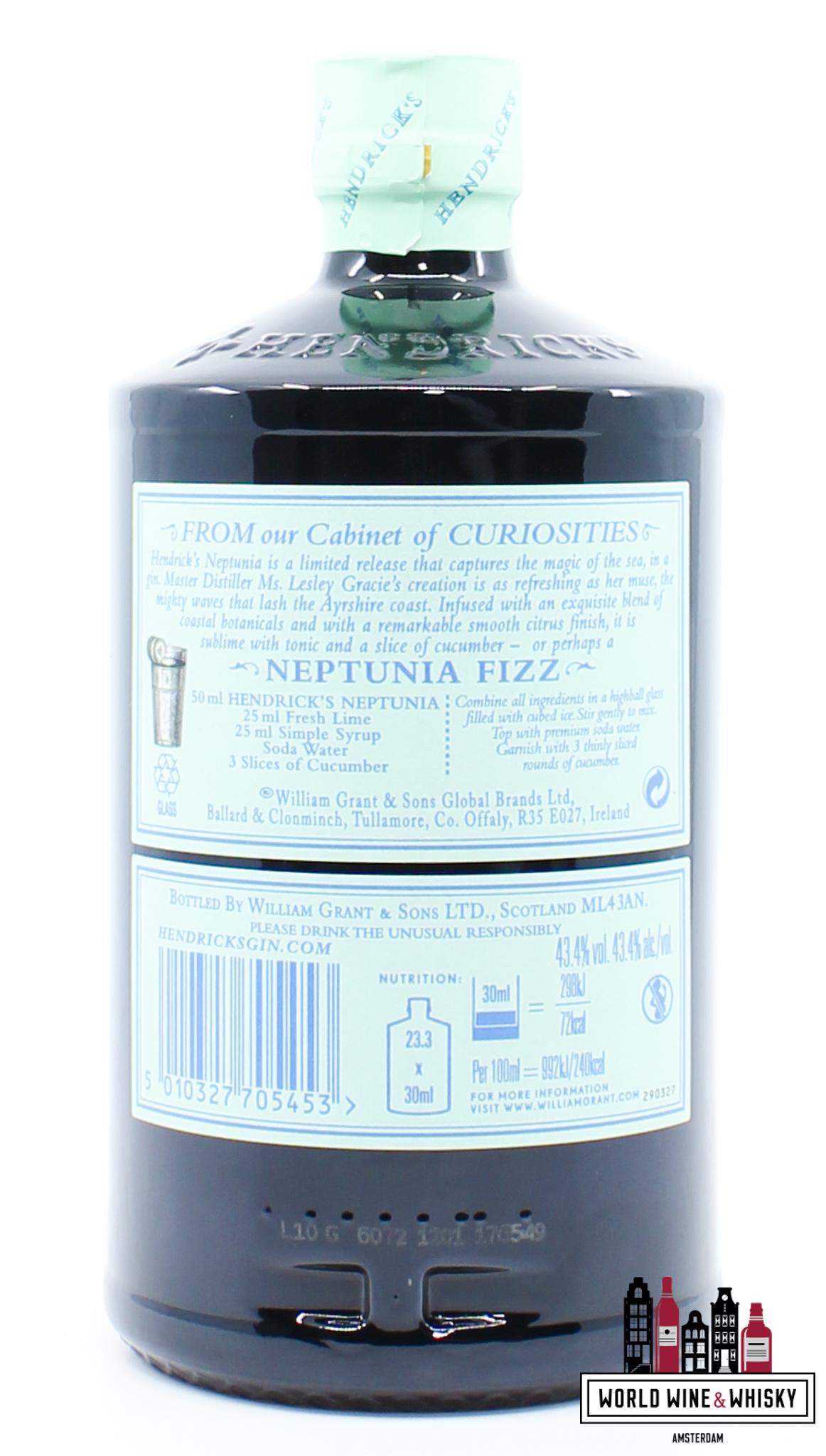 Hendrick's Gin - Neptunia 43.4% (70cl)