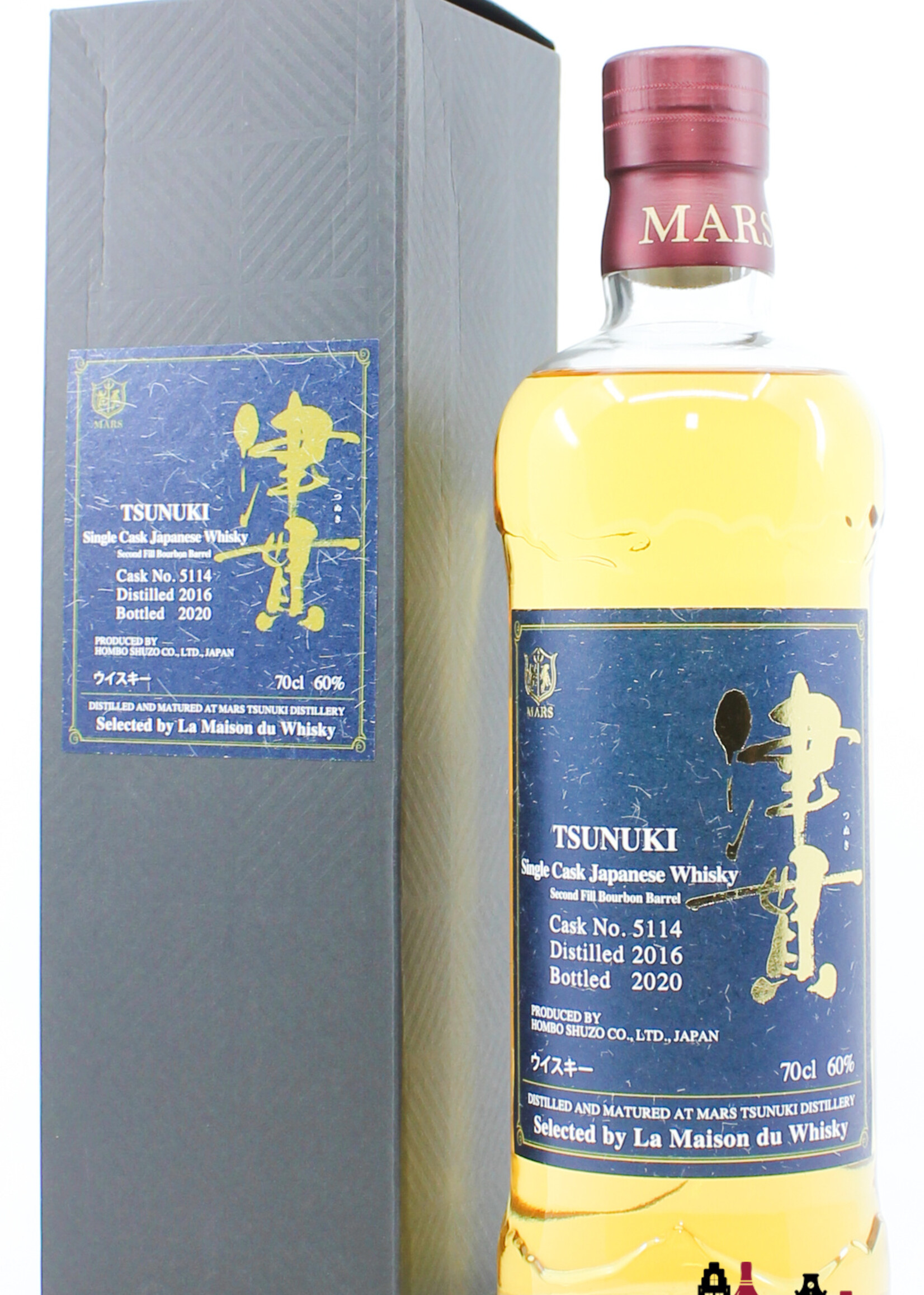 Mars Tsunuki Mars Tsunuki 2016 2020 - Tsunuki - Cask 5114 - Single Cask Japanese Whisky 60% (1 of 204)