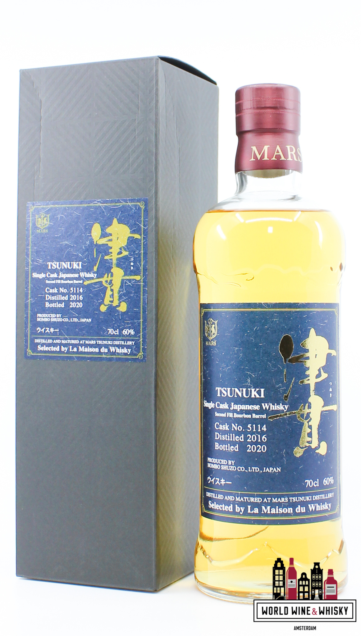 Mars Tsunuki Mars Tsunuki 2016 2020 - Tsunuki - Cask 5114 - Single Cask Japanese Whisky 60% (1 of 204)