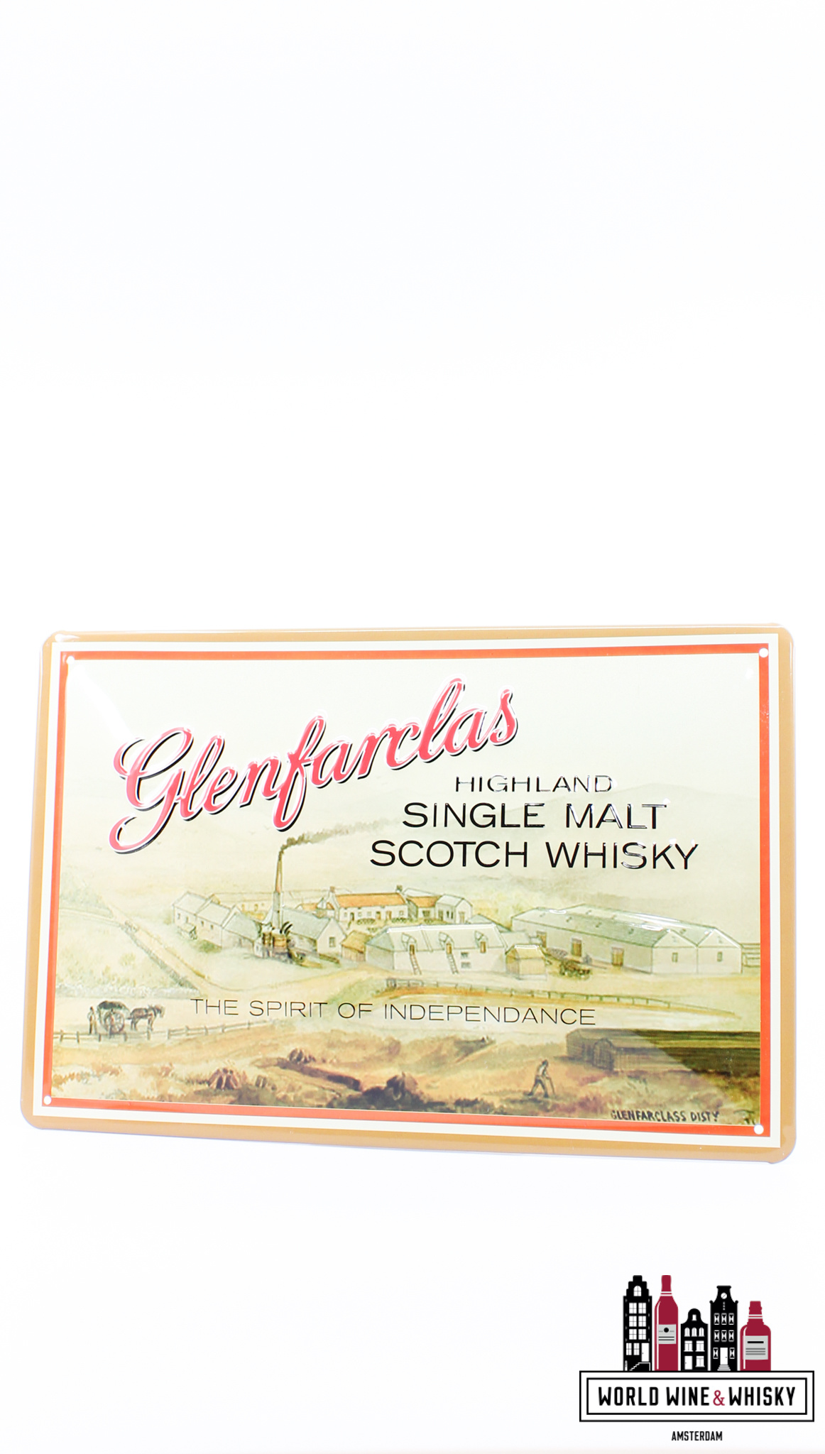 Glenfarclas Iron Glenfarclas billboard plate - Highland Single Malt Scotch Whisky