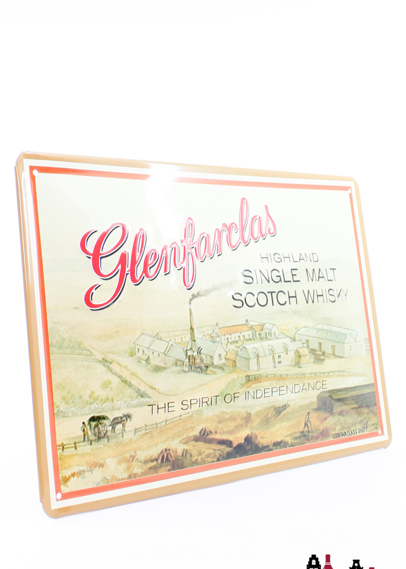 Glenfarclas Iron Glenfarclas billboard plate - Highland Single Malt Scotch Whisky