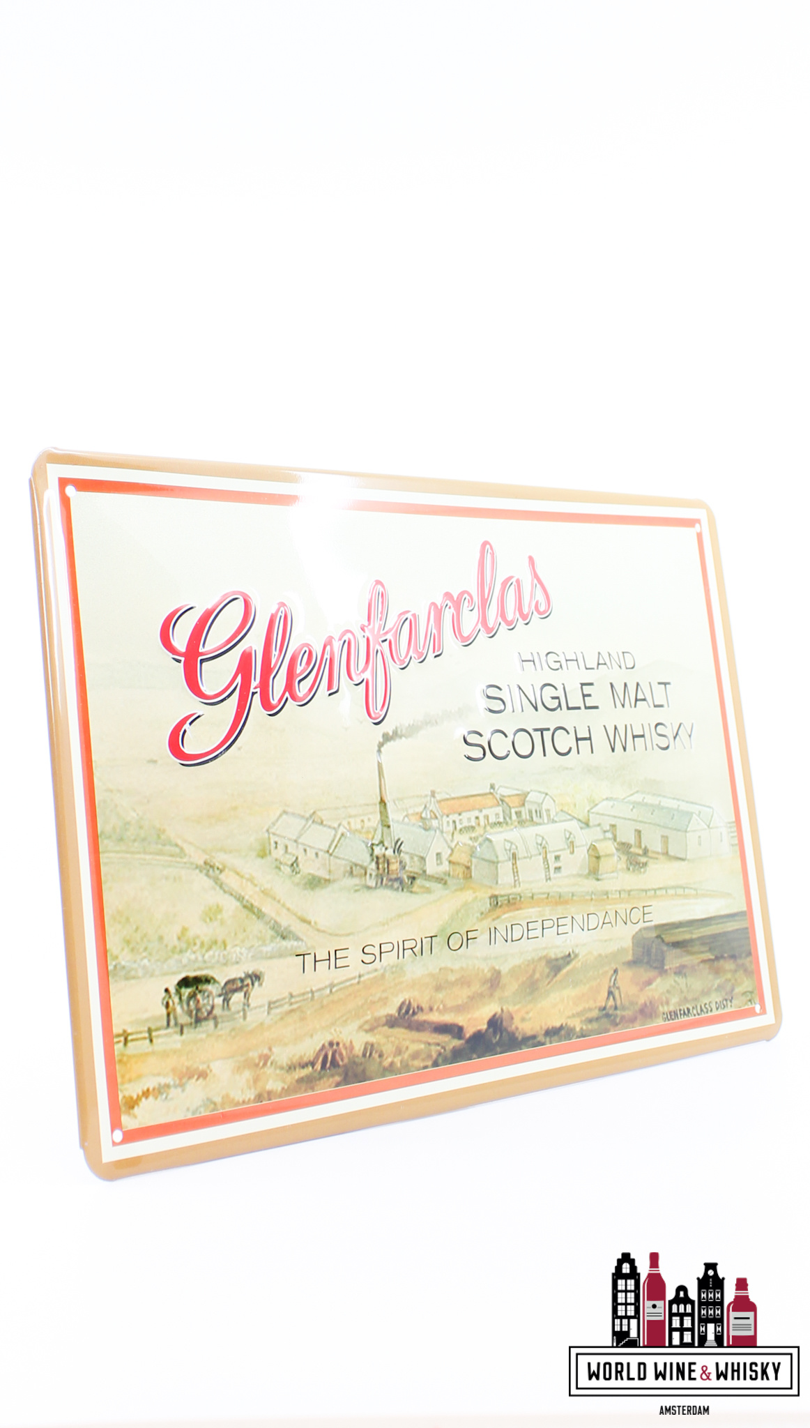 Glenfarclas Iron Glenfarclas billboard plate - Highland Single Malt Scotch Whisky