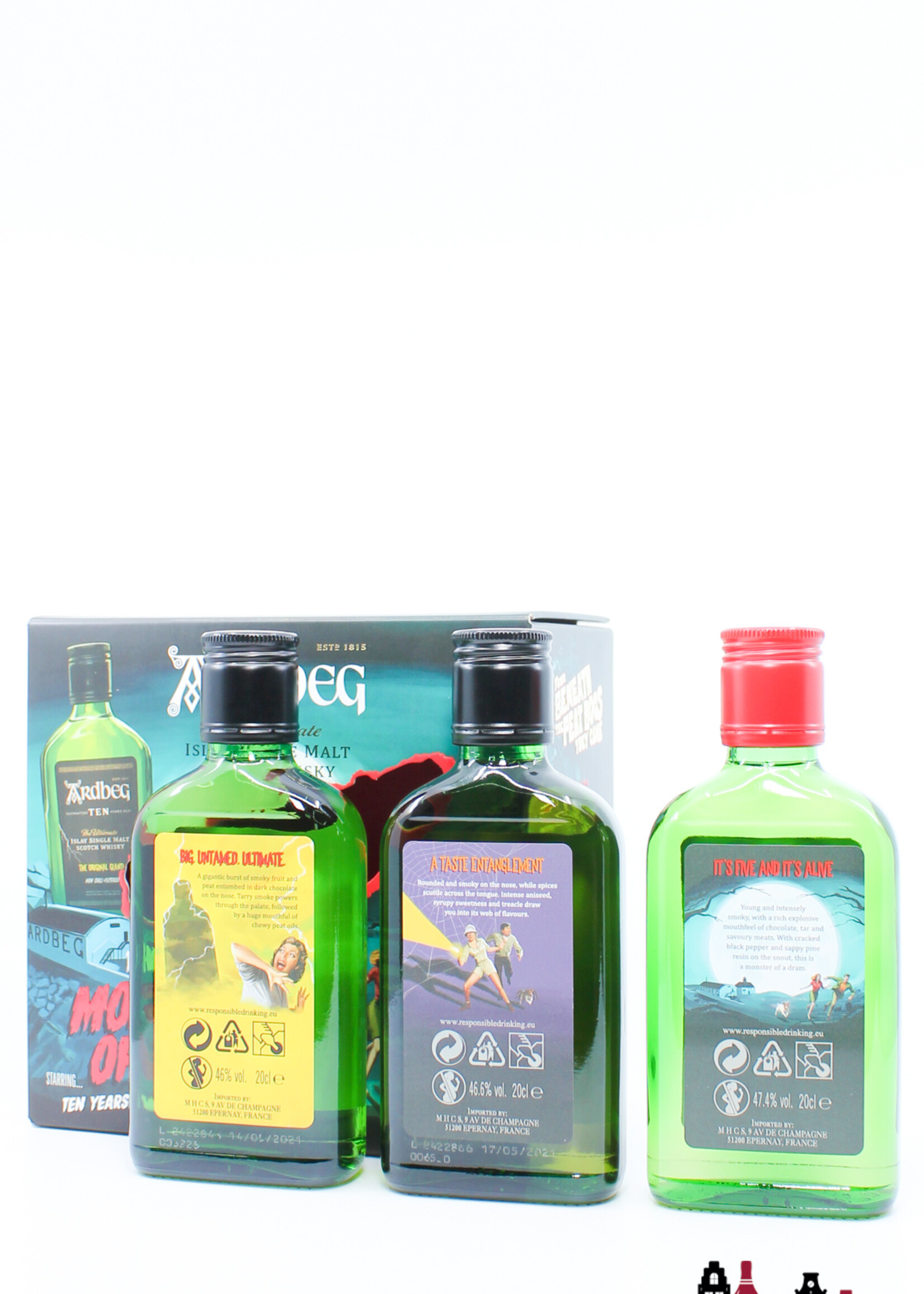 Ardbeg Ardbeg - The Three Monsters of Smoke - 10 YO, An OA & Wee Beastie - 3 x 200ml Giftpack / Giftbox