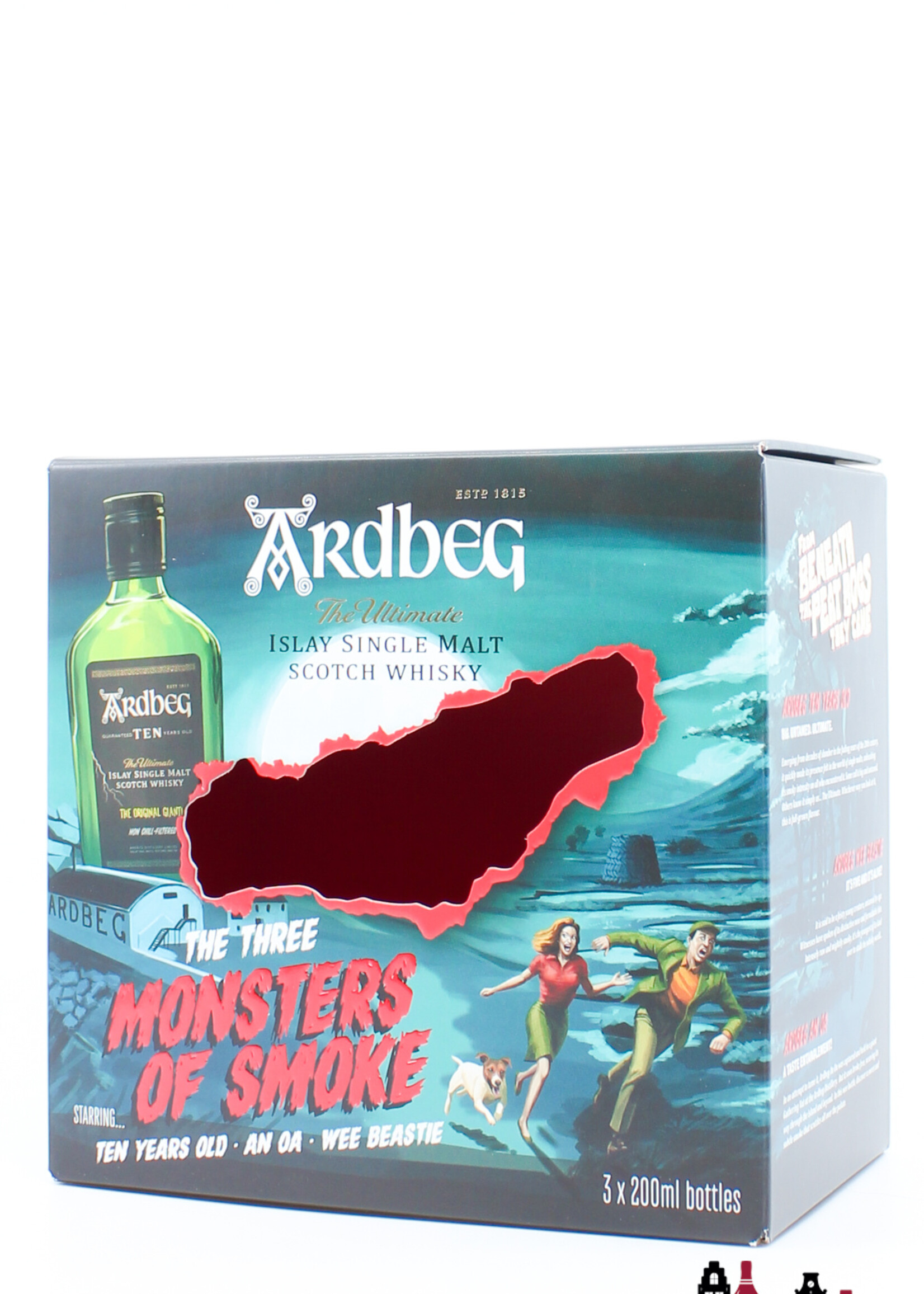 Ardbeg Ardbeg - The Three Monsters of Smoke - 10 YO, An OA & Wee Beastie - 3 x 200ml Giftpack / Giftbox