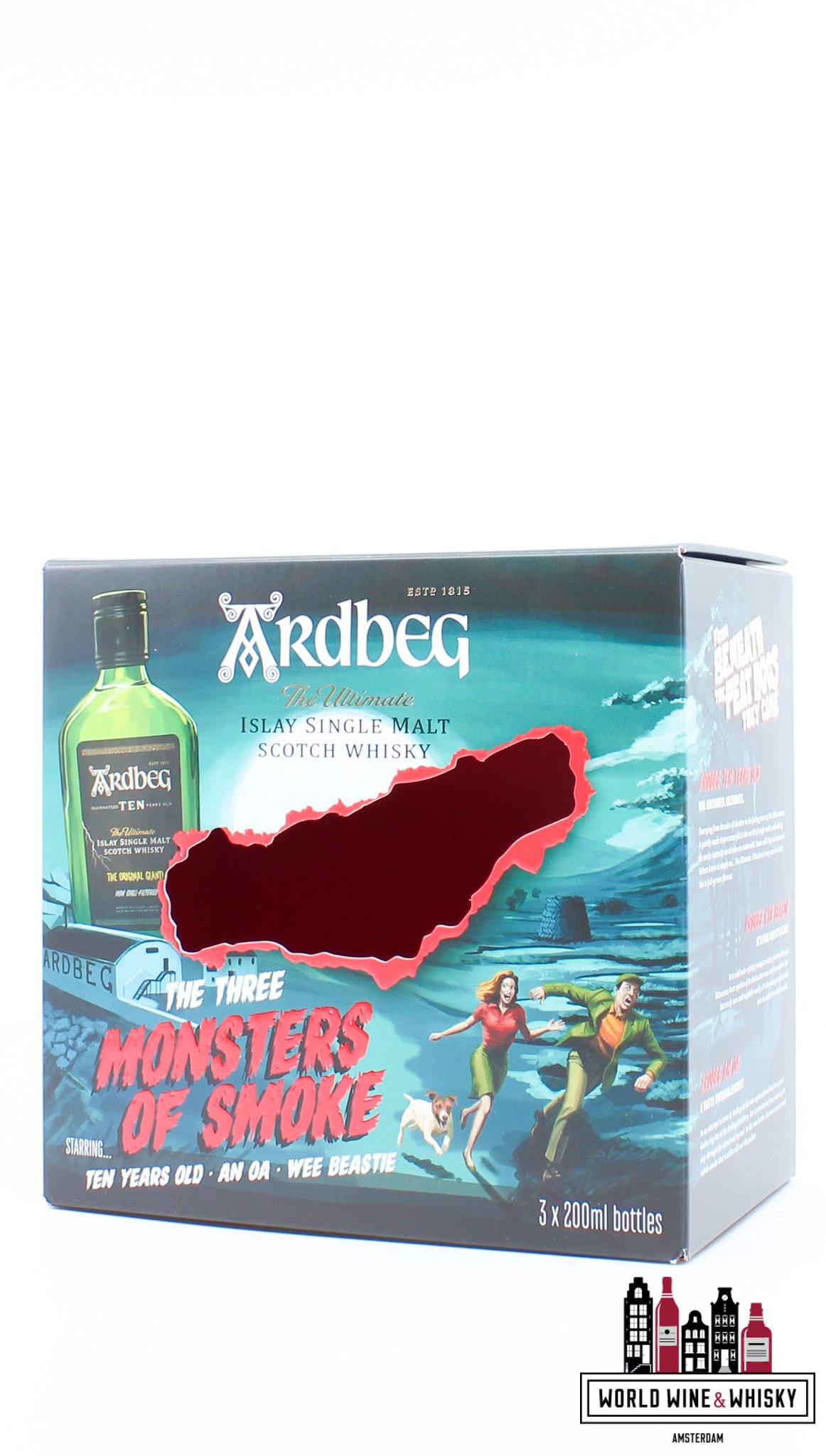 Ardbeg Ardbeg - The Three Monsters of Smoke - 10 YO, An OA & Wee Beastie - 3 x 200ml Giftpack / Giftbox