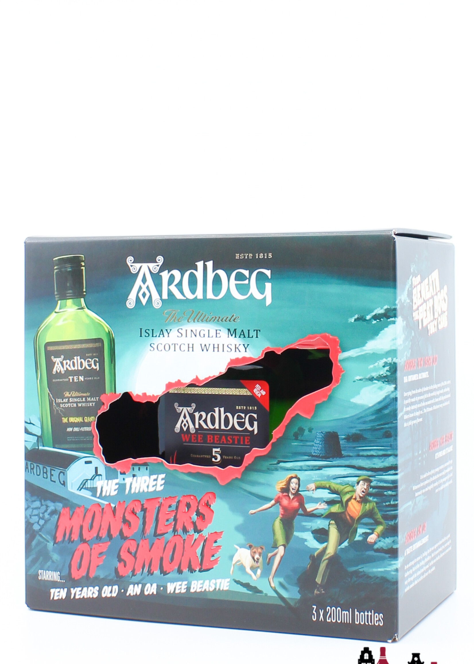 Ardbeg Ardbeg - The Three Monsters of Smoke - 10 YO, An OA & Wee Beastie - 3 x 200ml Giftpack / Giftbox