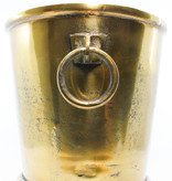 Champagne cooler Luxury golden Champagne cooler/ice bucket (for 3/4 bottles)