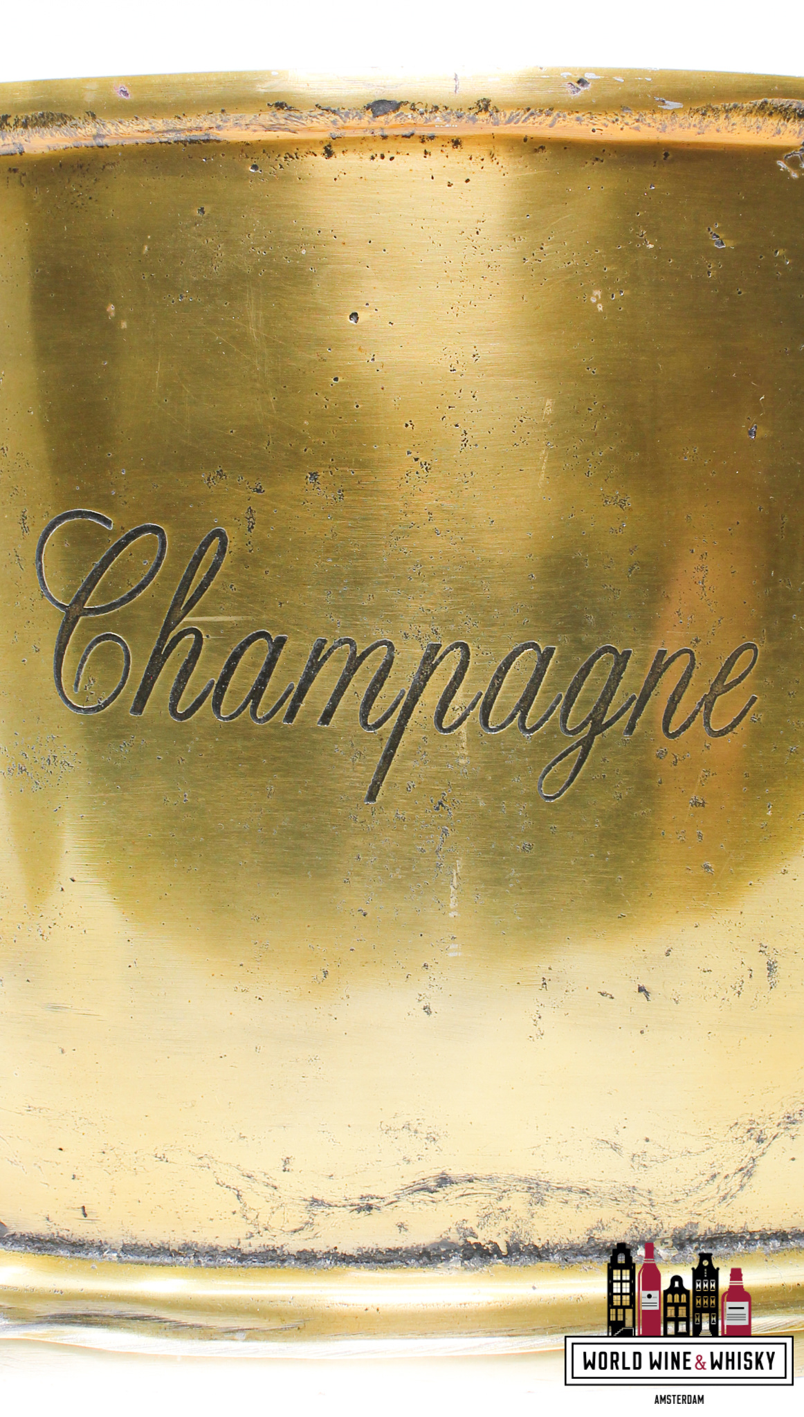 Champagne cooler Luxury golden Champagne cooler/ice bucket (for 3/4 bottles)