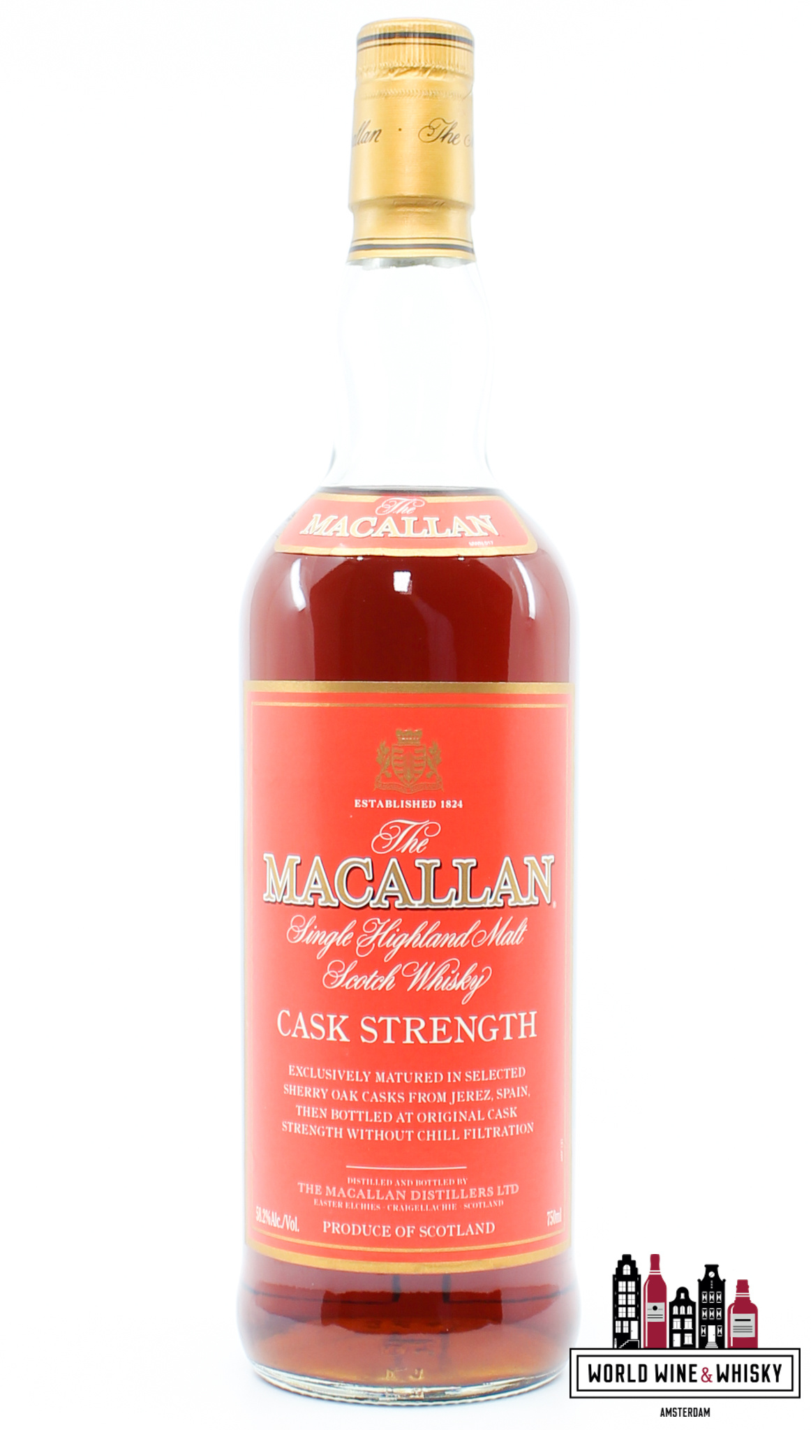 Macallan Macallan - Cask Strength - Red Label -  Sherry Oak Casks from Jerez 58.2% (without the cardboard case)