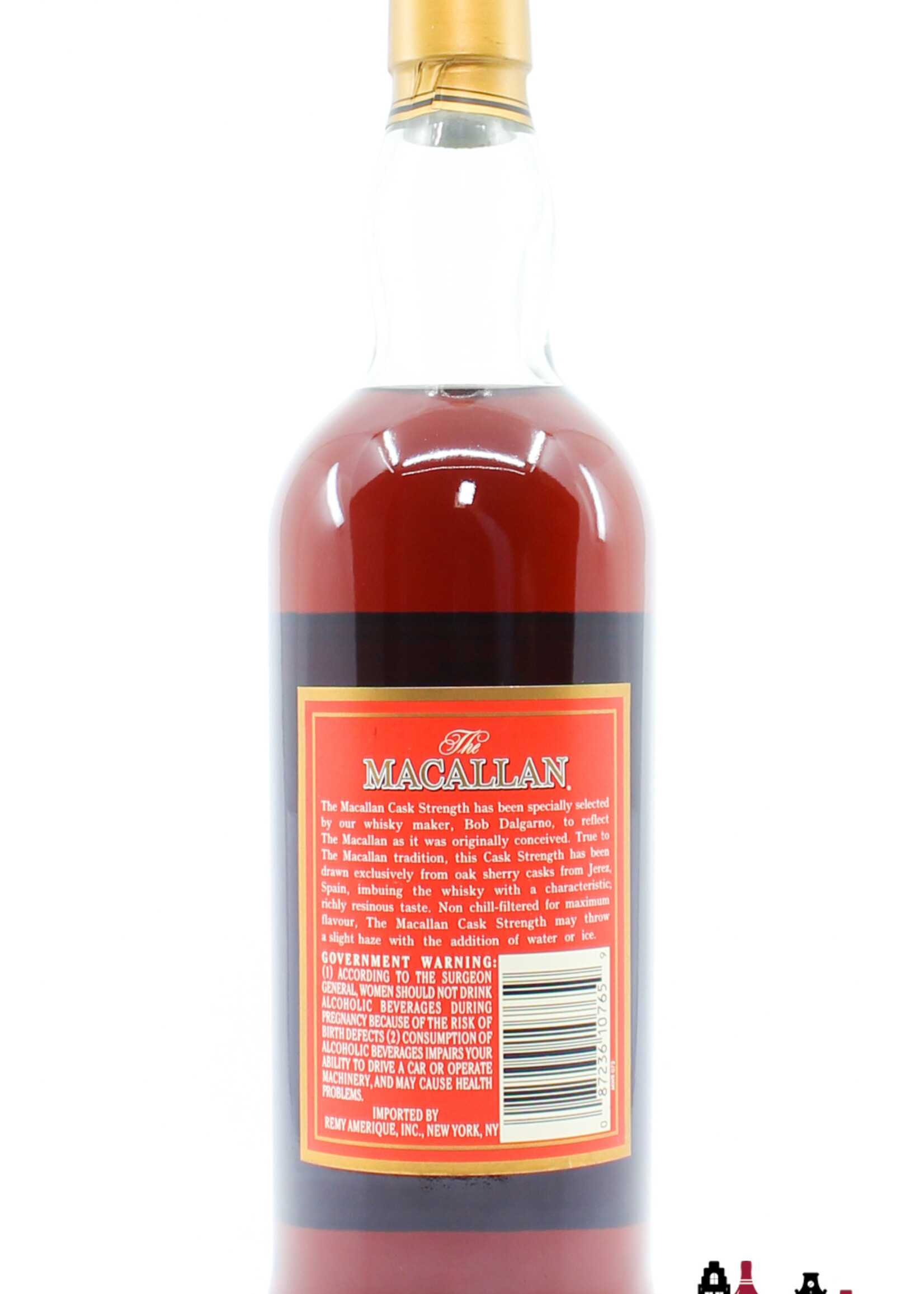 The Macallan Macallan - Cask Strength - Red Label -  Sherry Oak Casks from Jerez 58.2% (without the cardboard case)