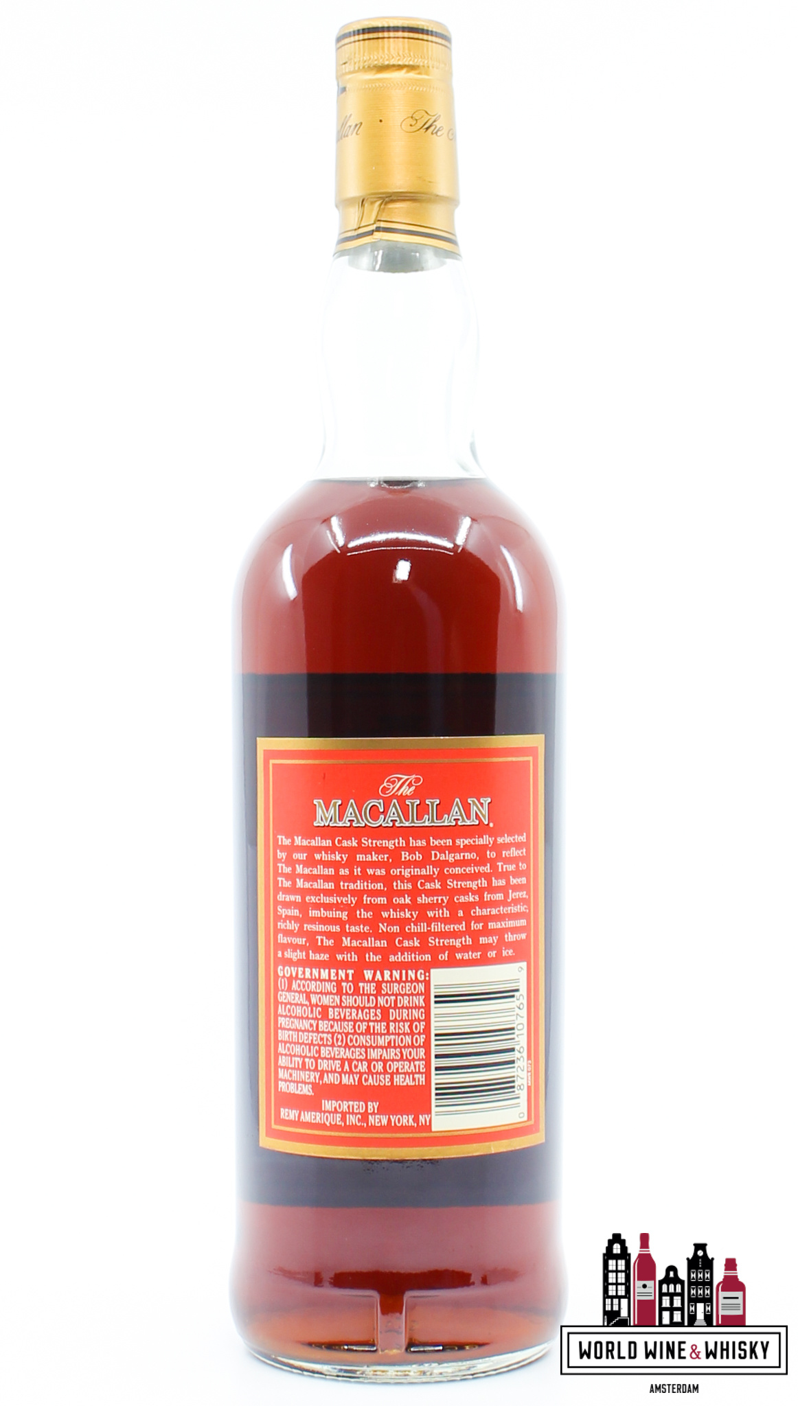 Macallan Macallan - Cask Strength - Red Label -  Sherry Oak Casks from Jerez 58.2% (without the cardboard case)