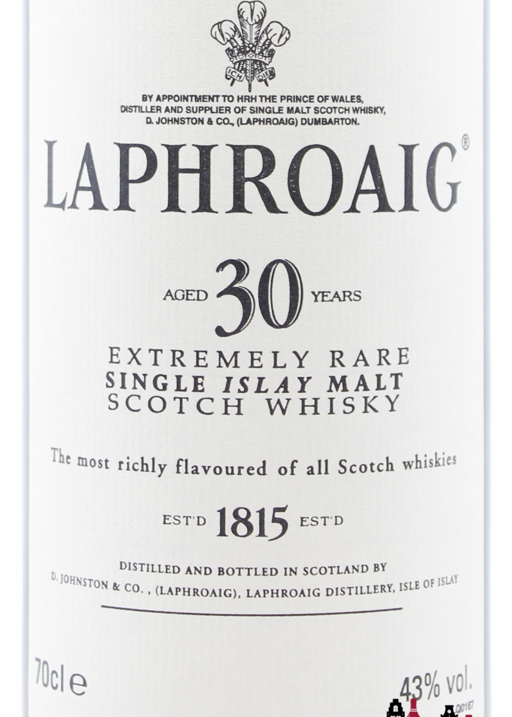 Laphroaig Laphroaig 30 Years Old 1975 2006 - Extremely Rare 43% 700ml