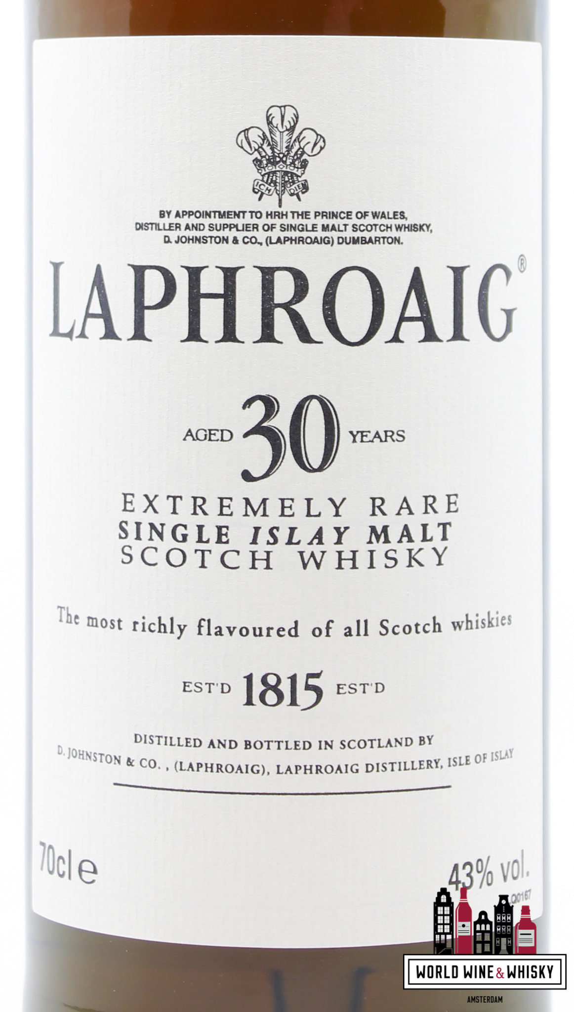 Laphroaig Laphroaig 30 Years Old 1975 2006 - Extremely Rare 43% 700ml