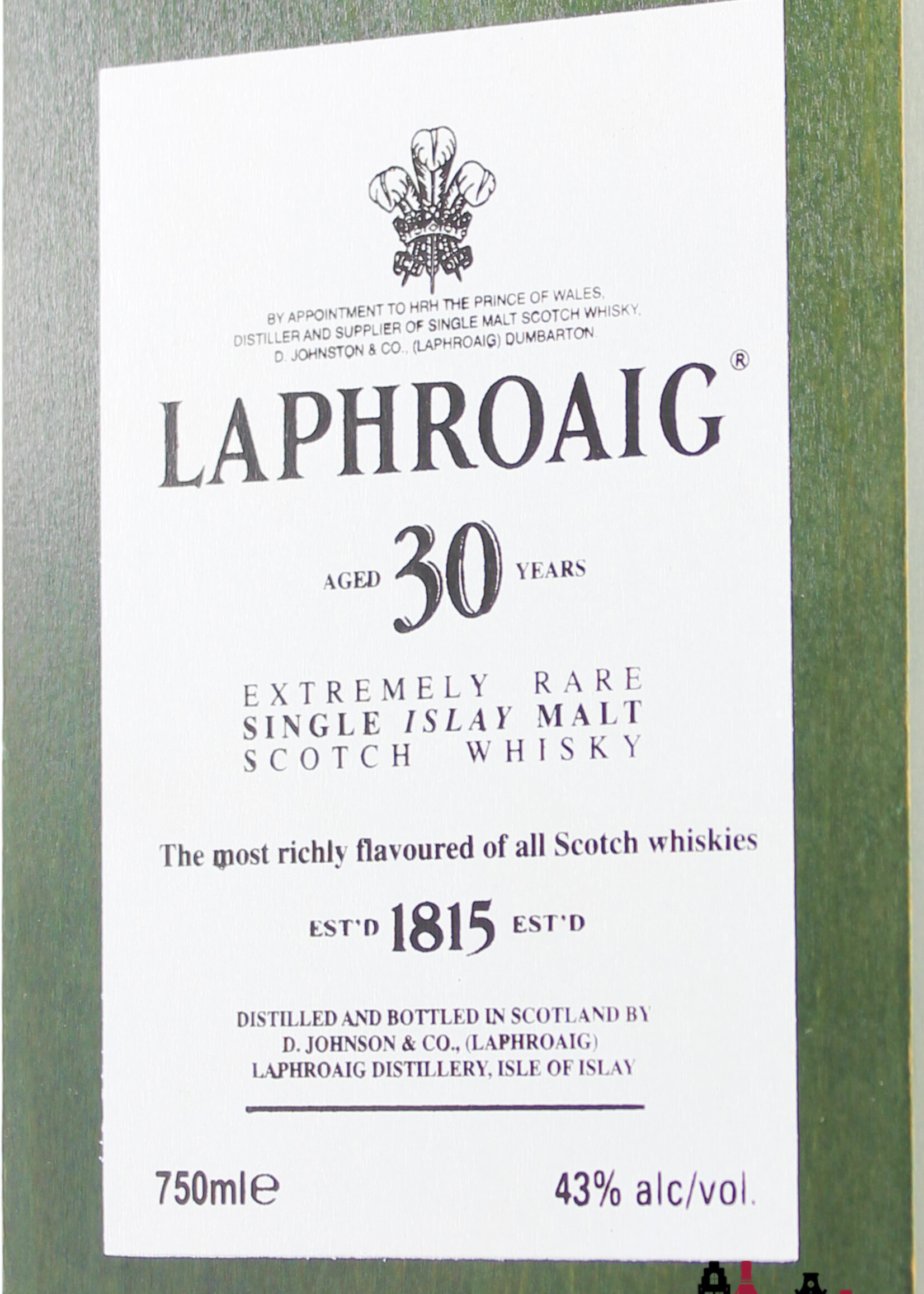 Laphroaig Laphroaig 30 Years Old 1975 2006 - Extremely Rare 43% 700ml