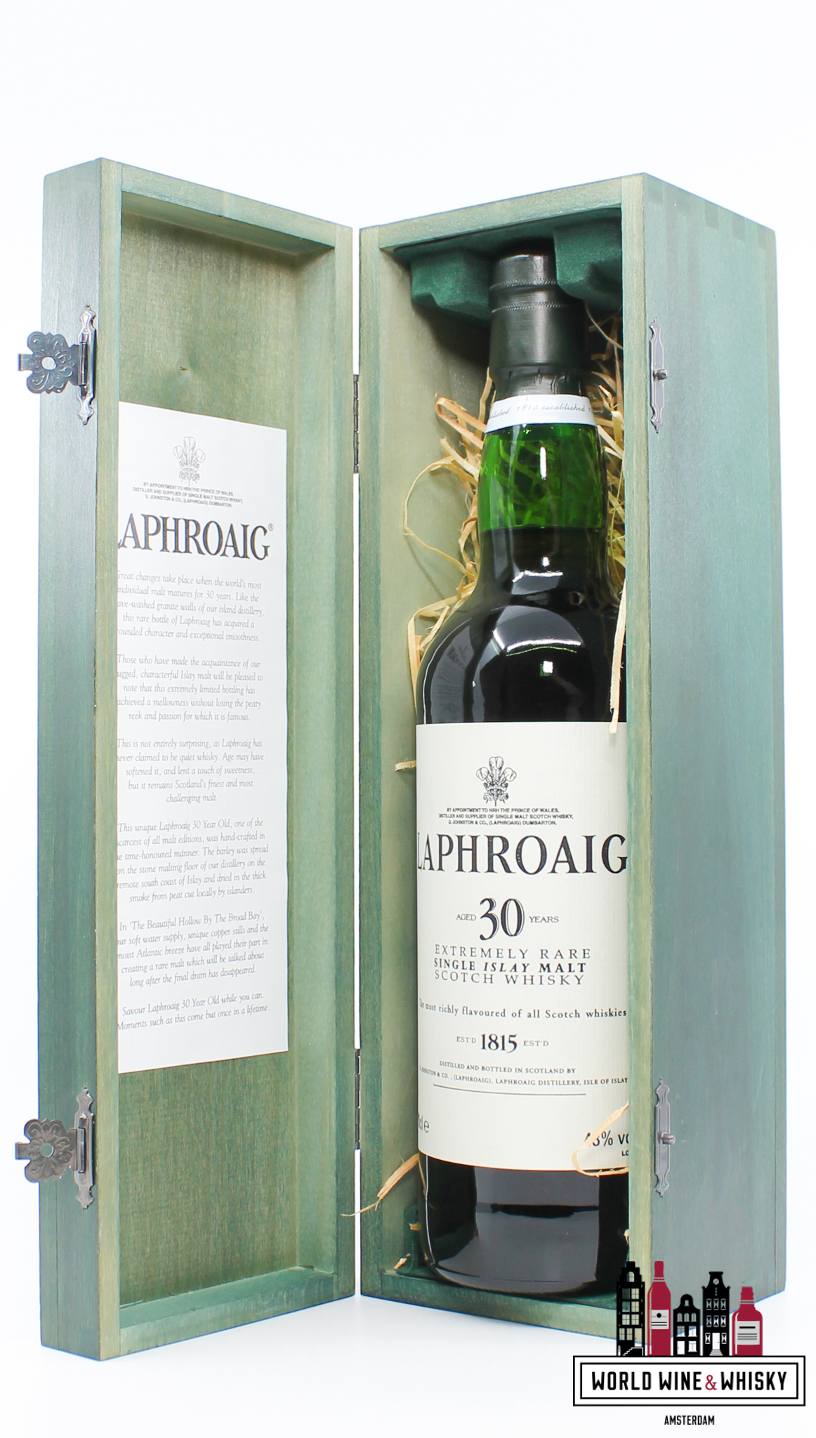 Laphroaig 30 Years Old 1975 2006 - Extremely Rare 43% 700ml Laphroaig 30 Years Old 1975 2006 - Extremely Rare 43% 700ml