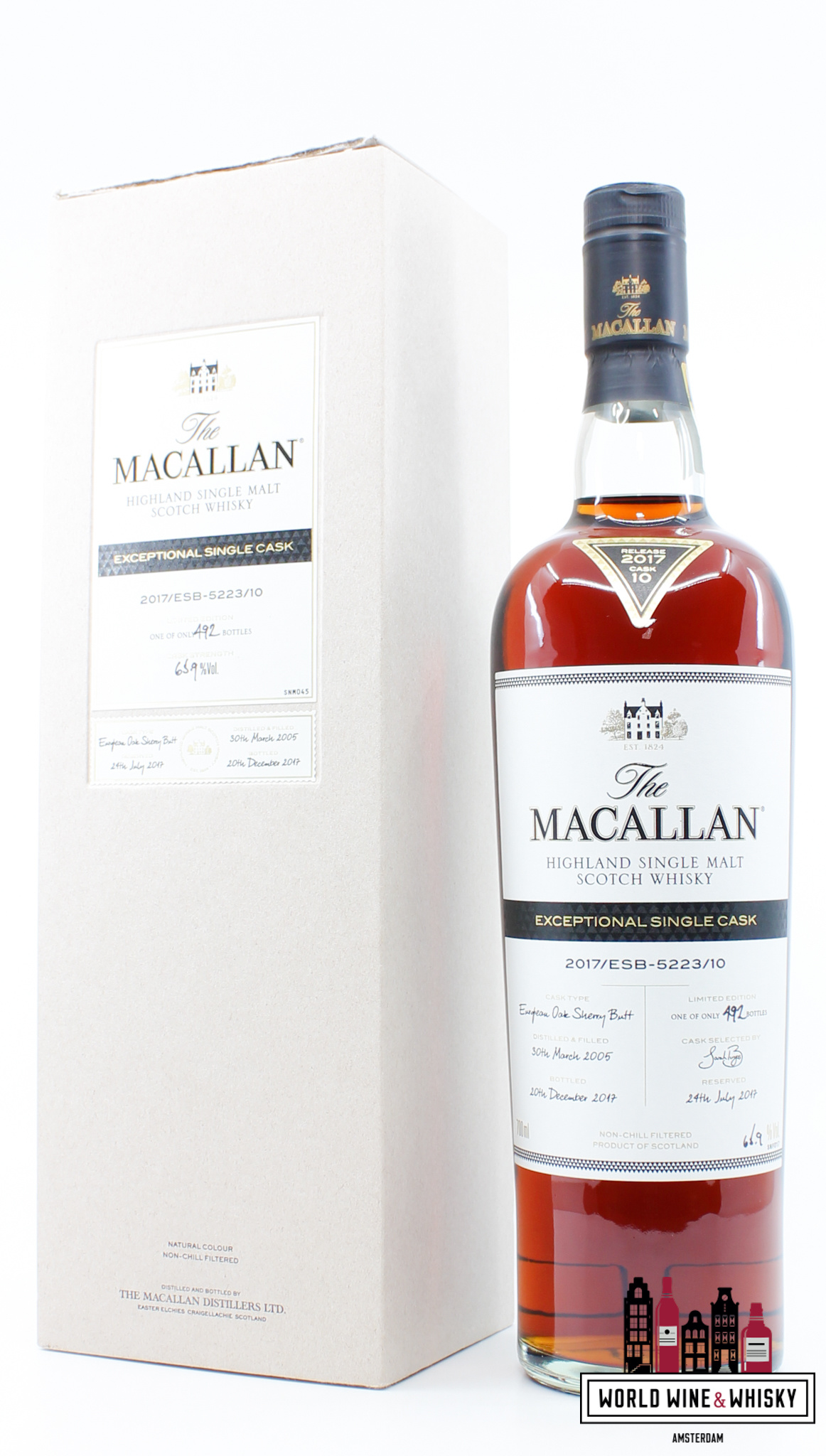 The Macallan Macallan 12 Years Old 2005 2017 - Exceptional Single Cask 2017/ESB-5223/10 - Cask 5223 65.9% (1 of 492)