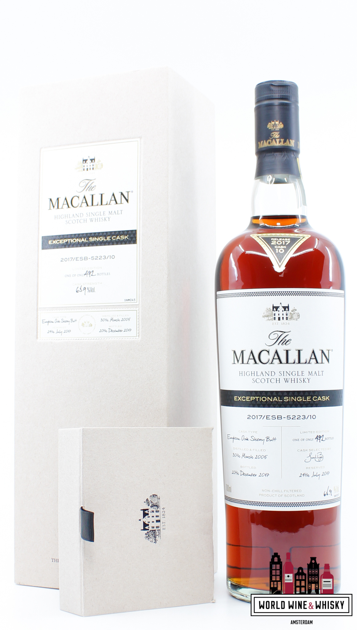 The Macallan Macallan 12 Years Old 2005 2017 - Exceptional Single Cask 2017/ESB-5223/10 - Cask 5223 65.9% (1 of 492)