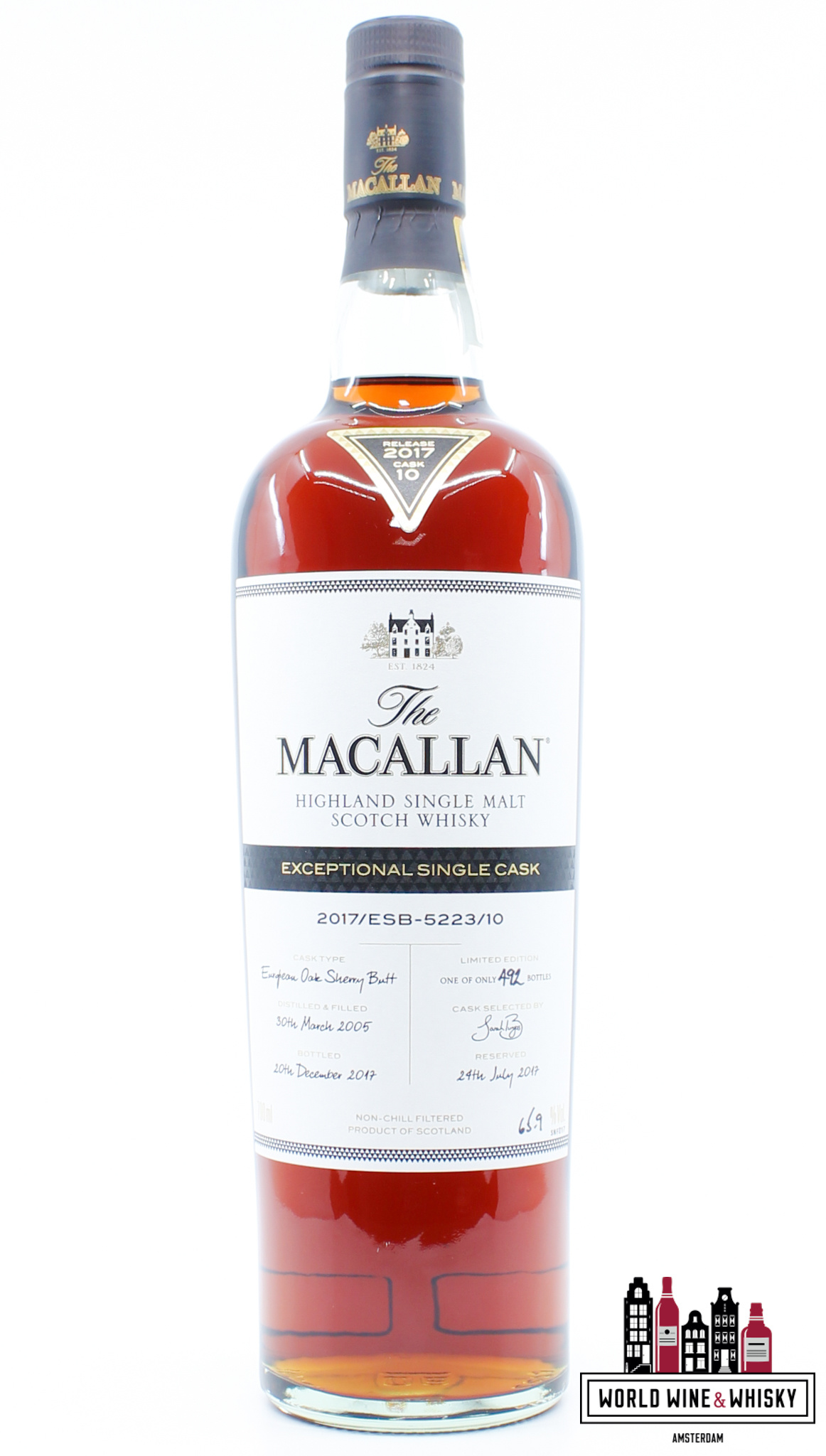 Macallan Macallan 12 Years Old 2005 2017 - Exceptional Single Cask 2017/ESB-5223/10 - Cask 5223 65.9% (1 of 492)