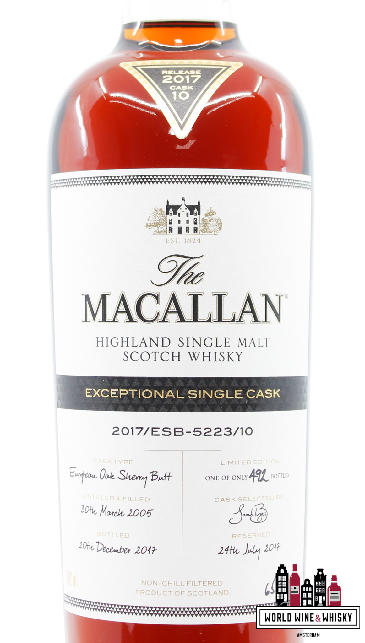 The Macallan Macallan 12 Years Old 2005 2017 - Exceptional Single Cask 2017/ESB-5223/10 - Cask 5223 65.9% (1 of 492)