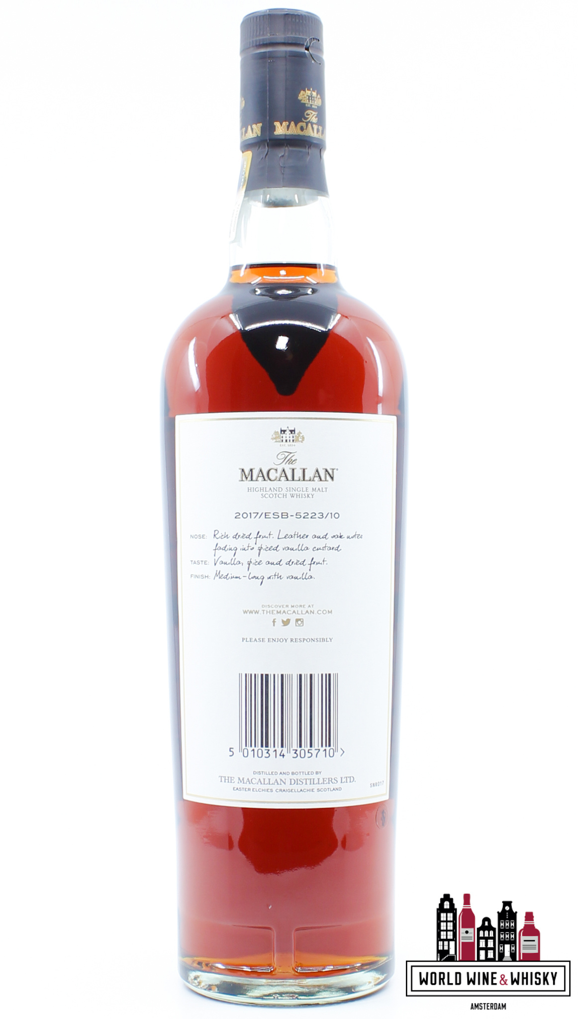 The Macallan Macallan 12 Years Old 2005 2017 - Exceptional Single Cask 2017/ESB-5223/10 - Cask 5223 65.9% (1 of 492)