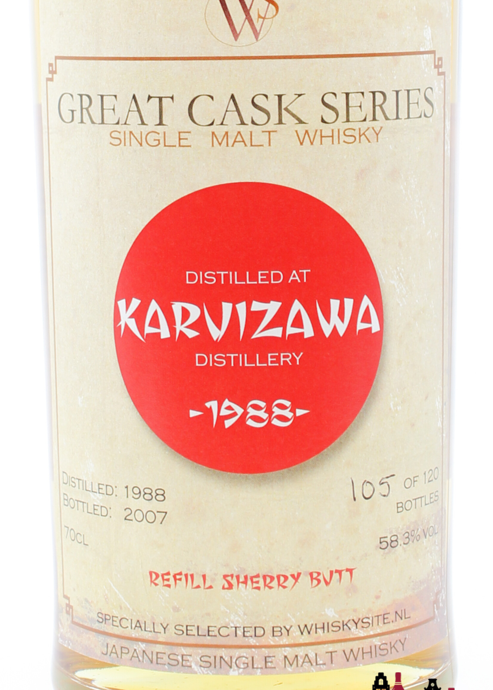 Karuizawa Karuizawa 1988 2007 - Great Cask Series - Whiskysite.nl 58.3% (1 of 120)