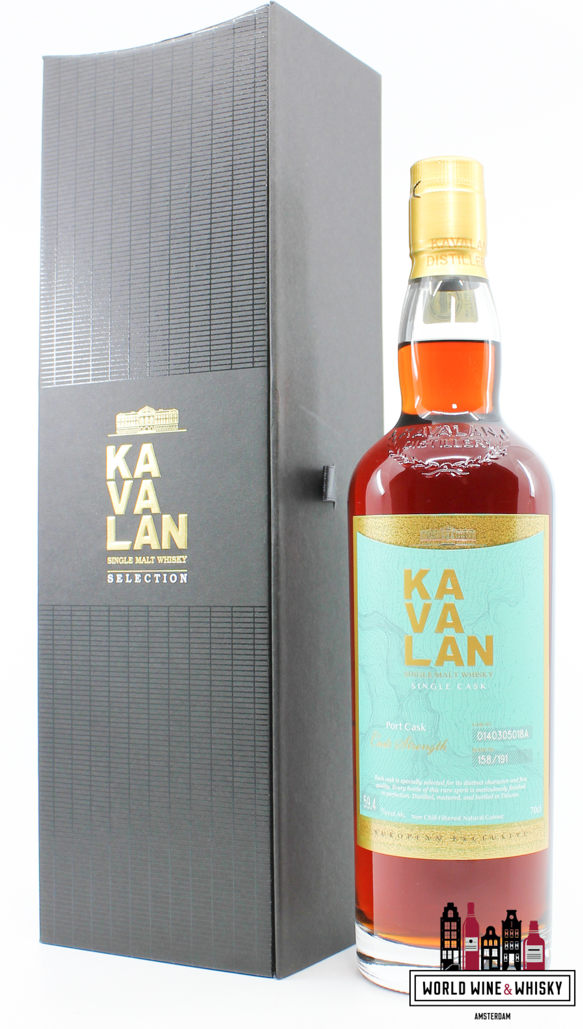 Kavalan 2014 2022 - Port Cask - Selection - Cask O140305018A 59.4