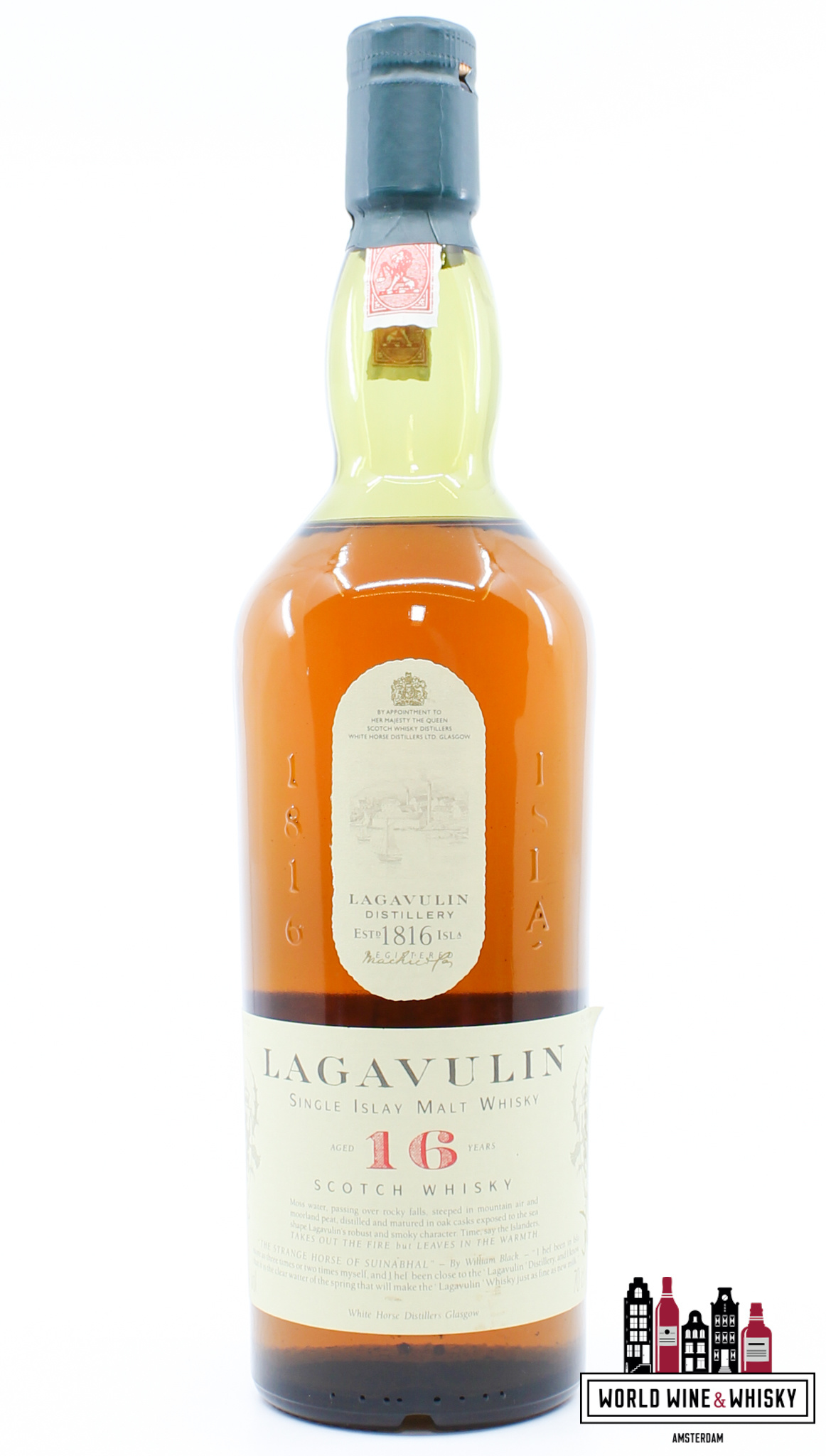 LAGAVULIN 16 YEARS OLD WHITE HORSE SINGLE MALT SCOTCH WHISKY - 0,7L 43%