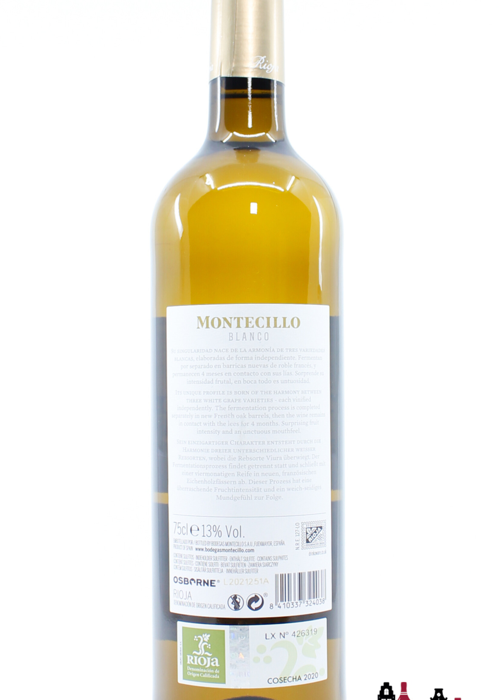 Montecillo Montecillo Rioja Blanco 2020 - Fermentado en Barrica