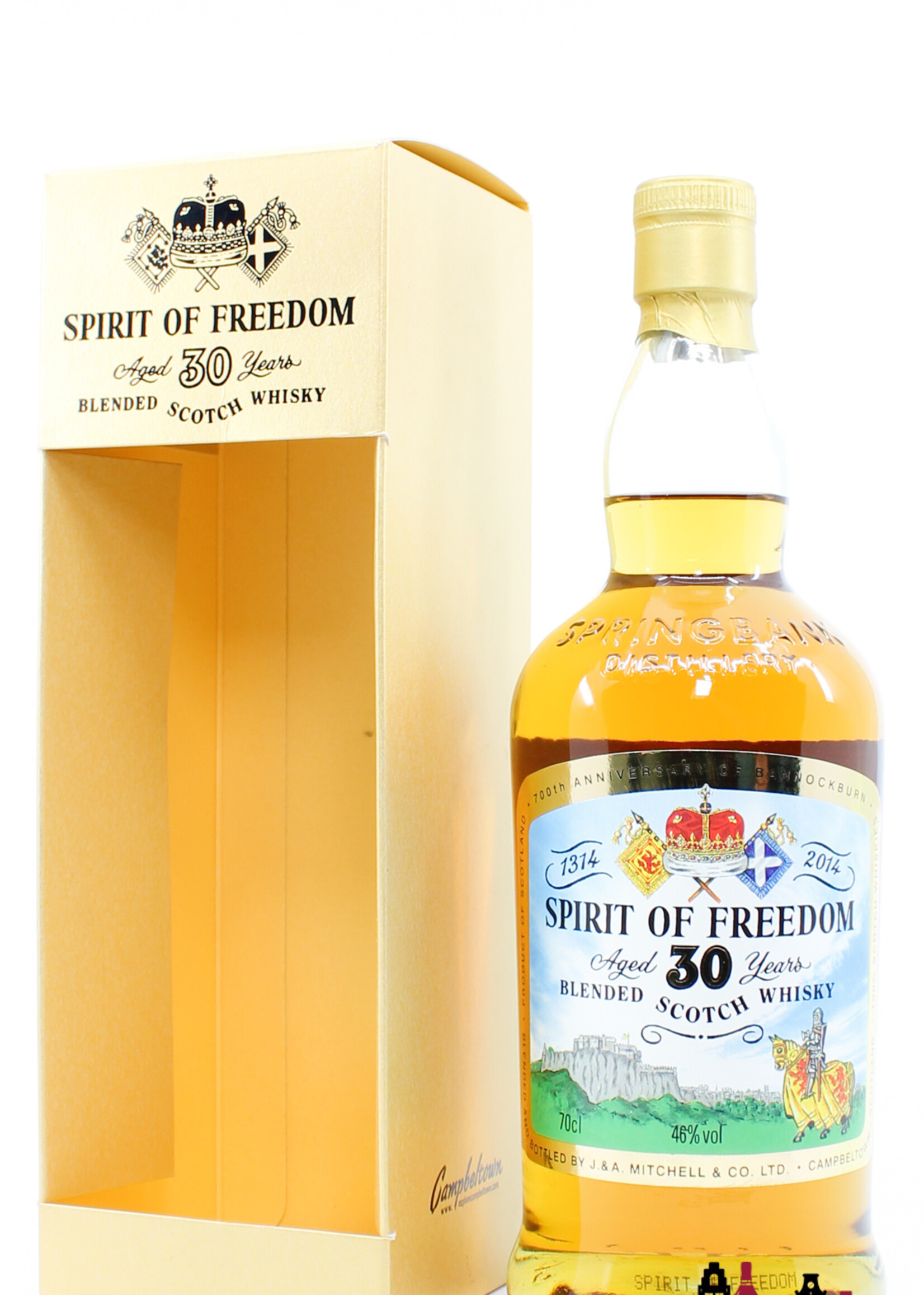 Springbank Springbank 30 Years Old 2014 - Sprit of Freedom - Blended Scotch Whisky 46% (1 of 2014)